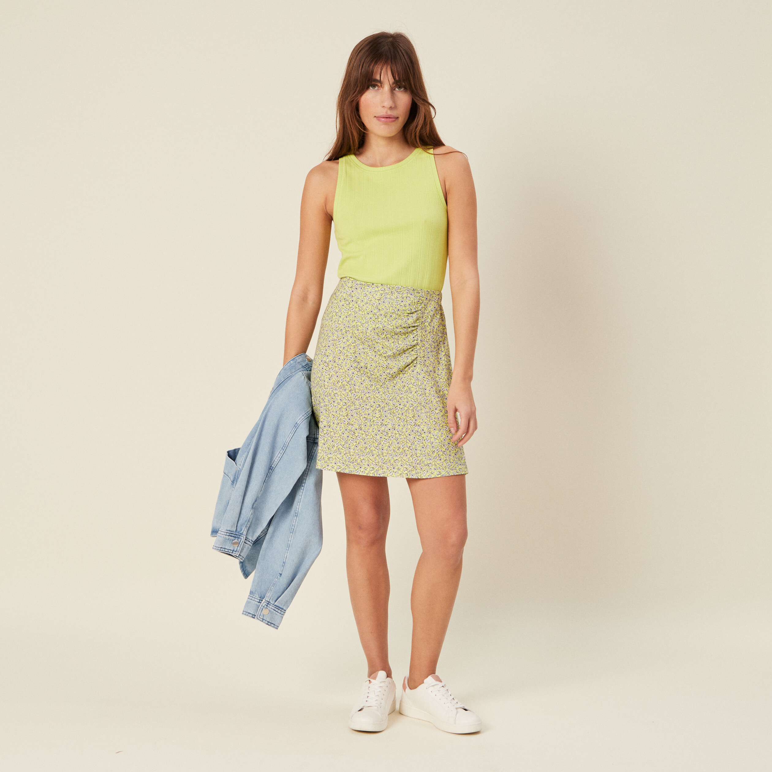 Jupe clearance jaune fluo