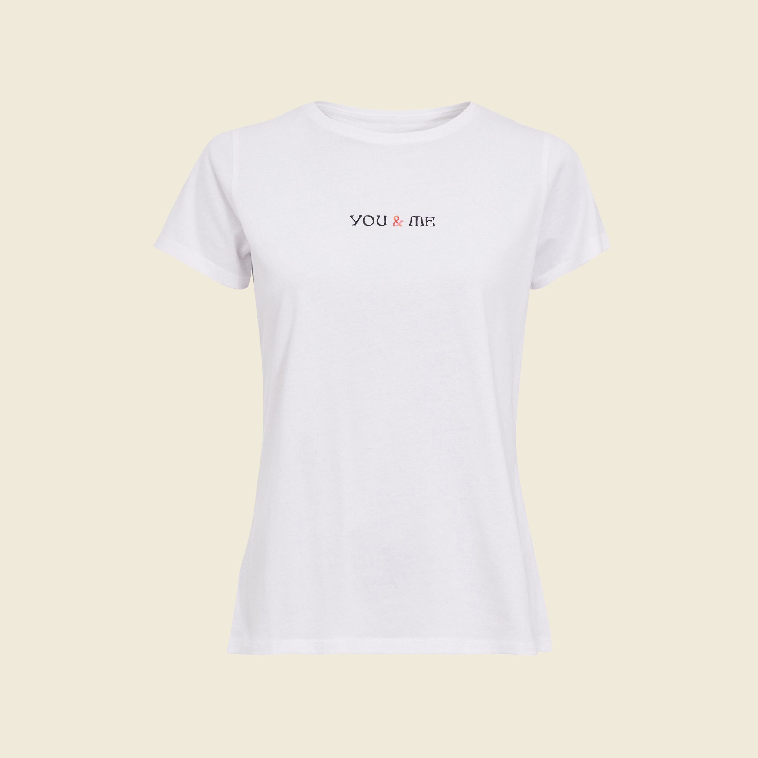 T-shirt à manches courtes ecru femme