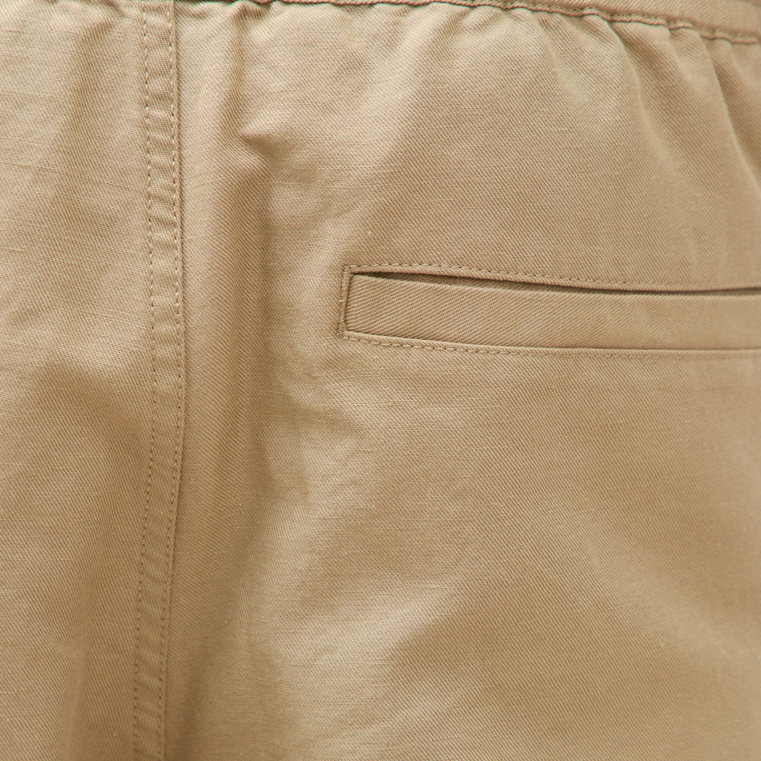 Pantalon coupe straight vert olive homme