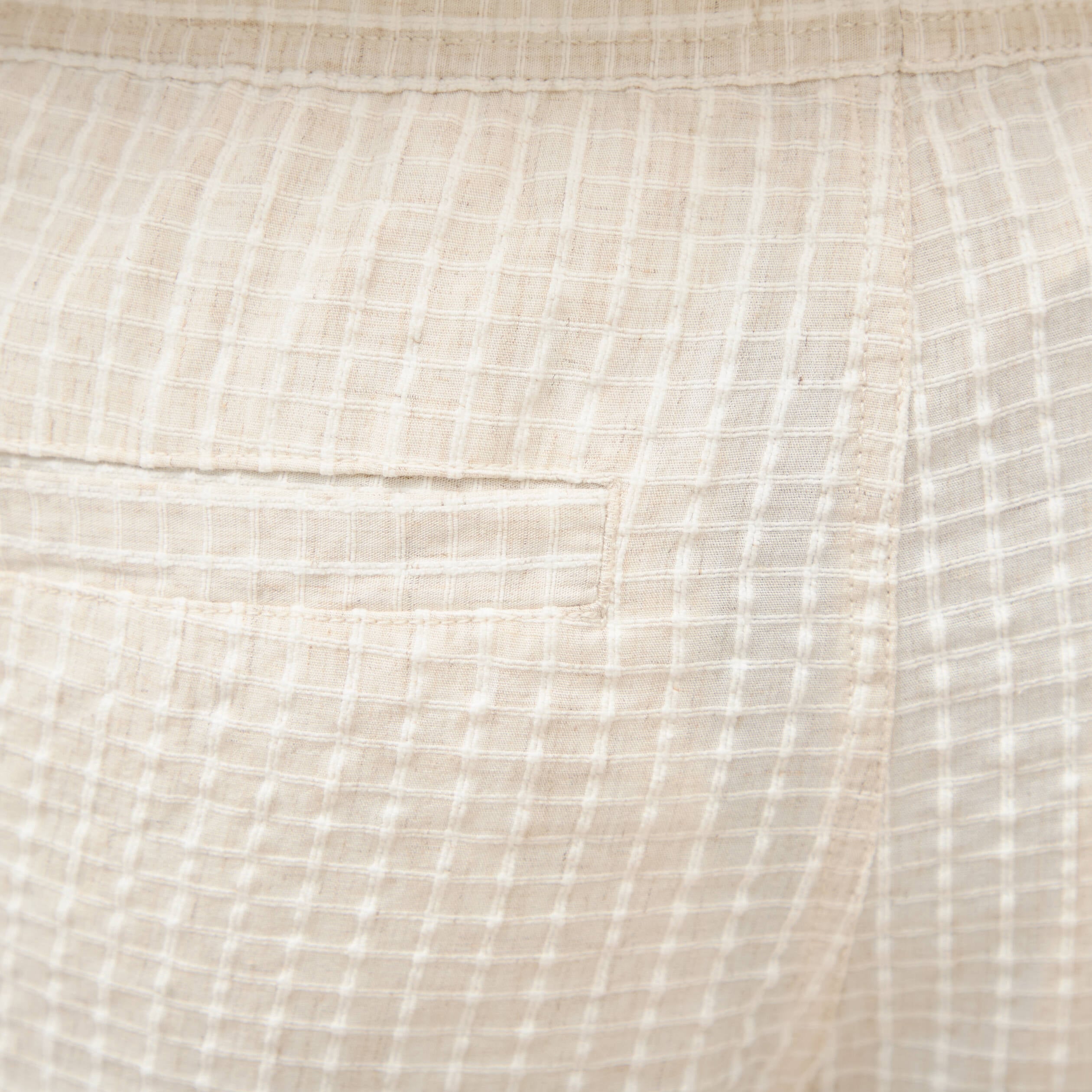 Bermuda coupe droite beige homme