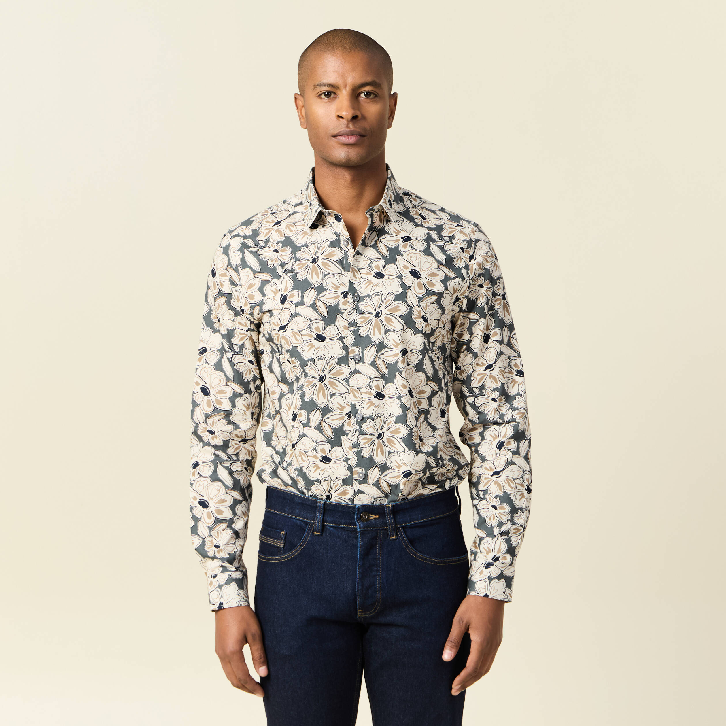 chemise beige homme Chemise beige homme