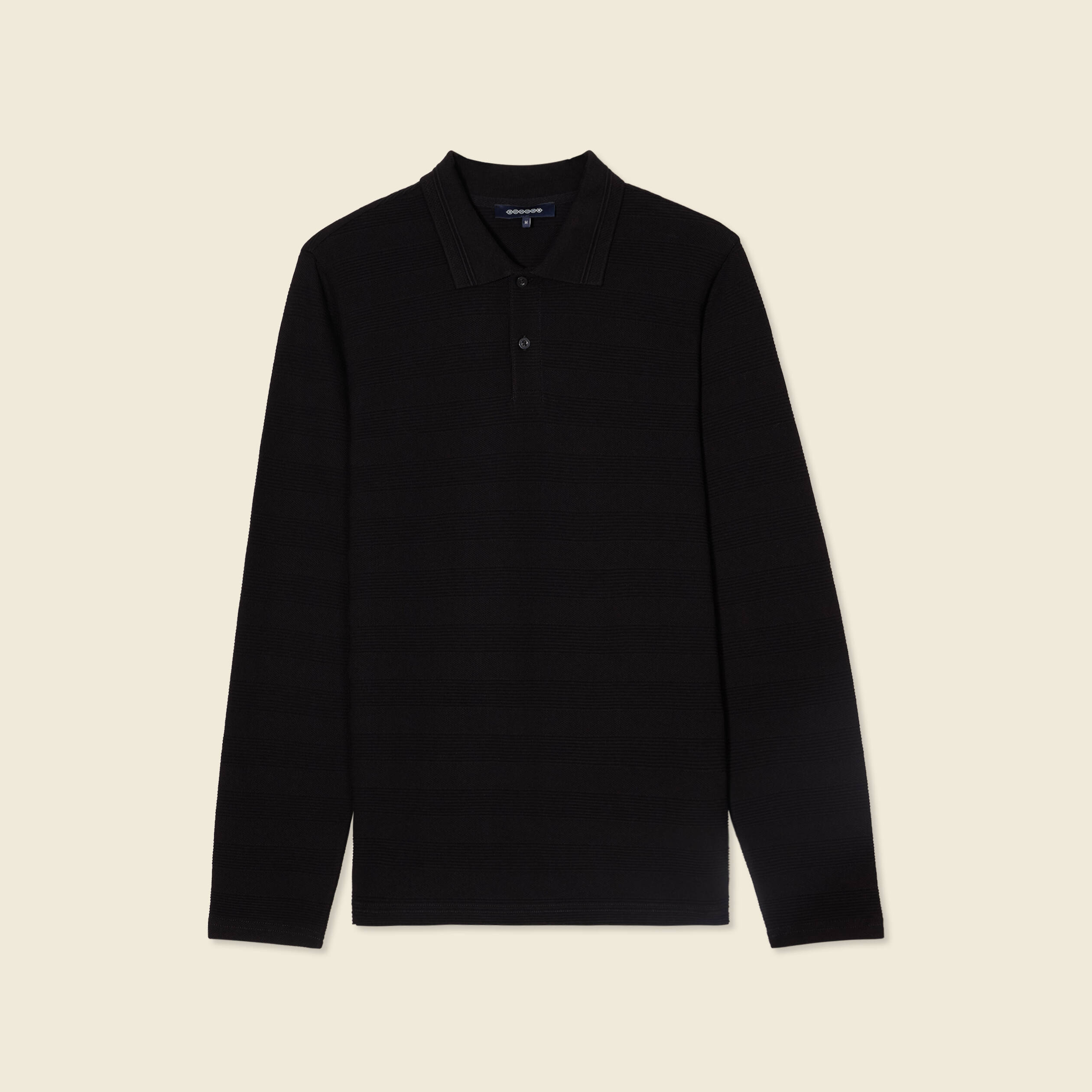 polo manches longues noir homme Polo manches longues noir homme