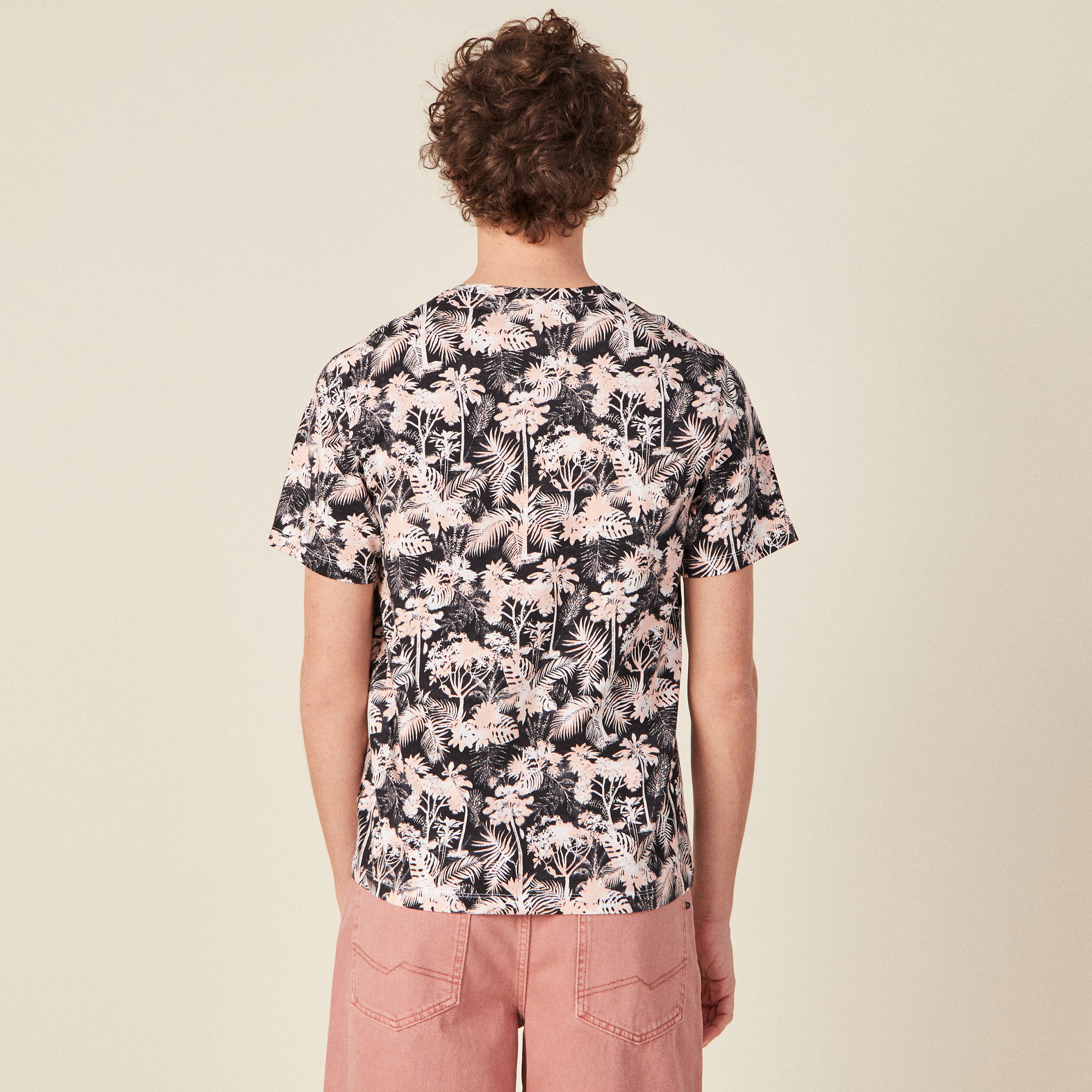 T-shirt à manches courtes noir homme