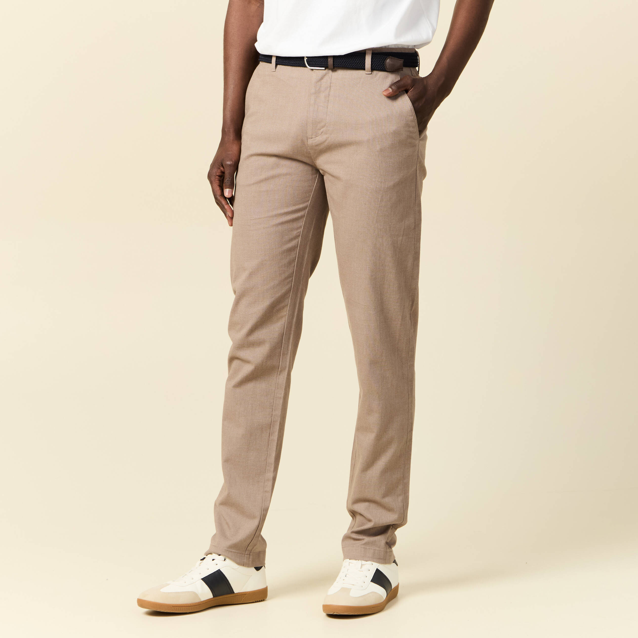 pantalon chino straight taupe homme Pantalon chino straight taupe homme