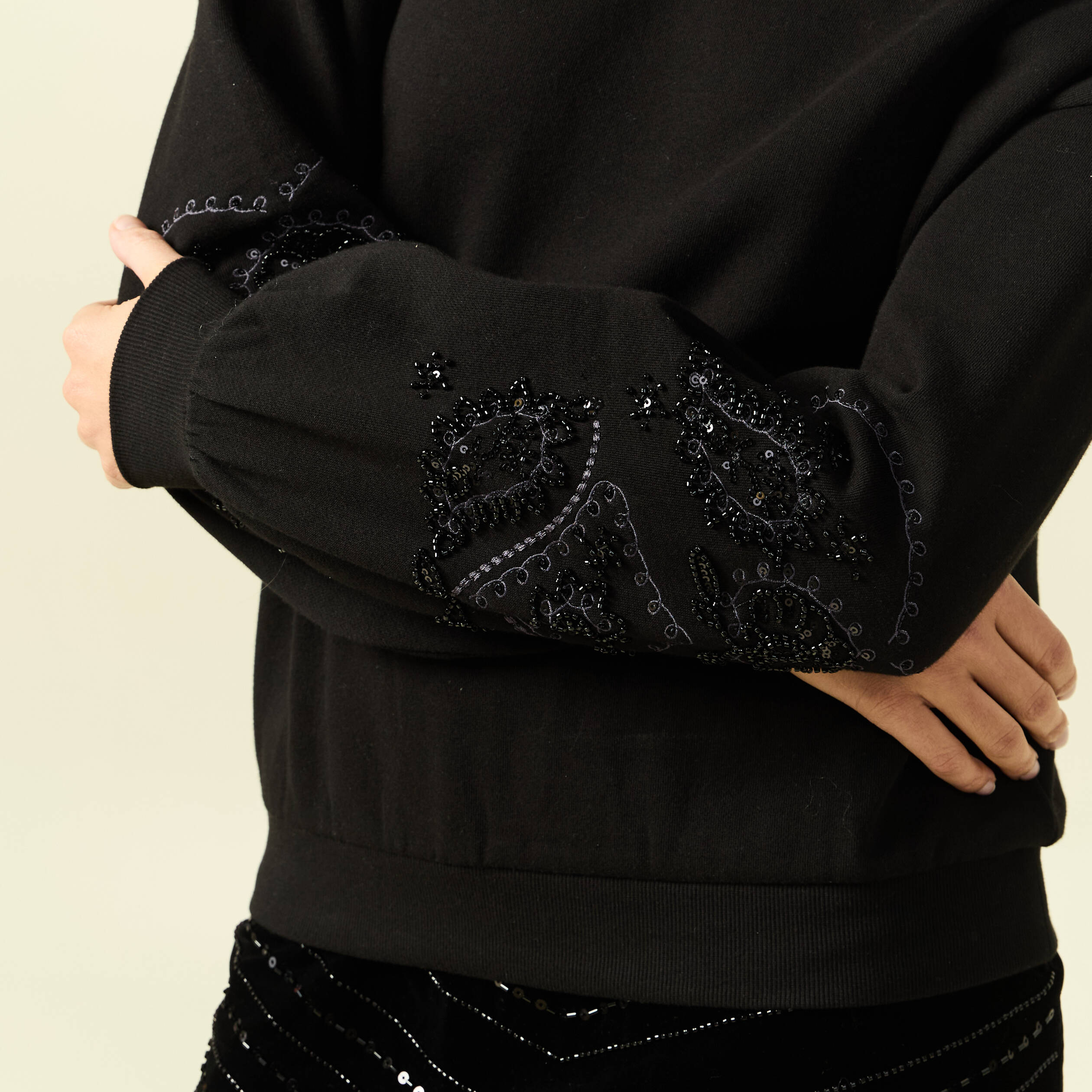 Sweat Shirt col rond femme B&C - Organic Noir pour les clubs et collectivités | Decathlon Pro