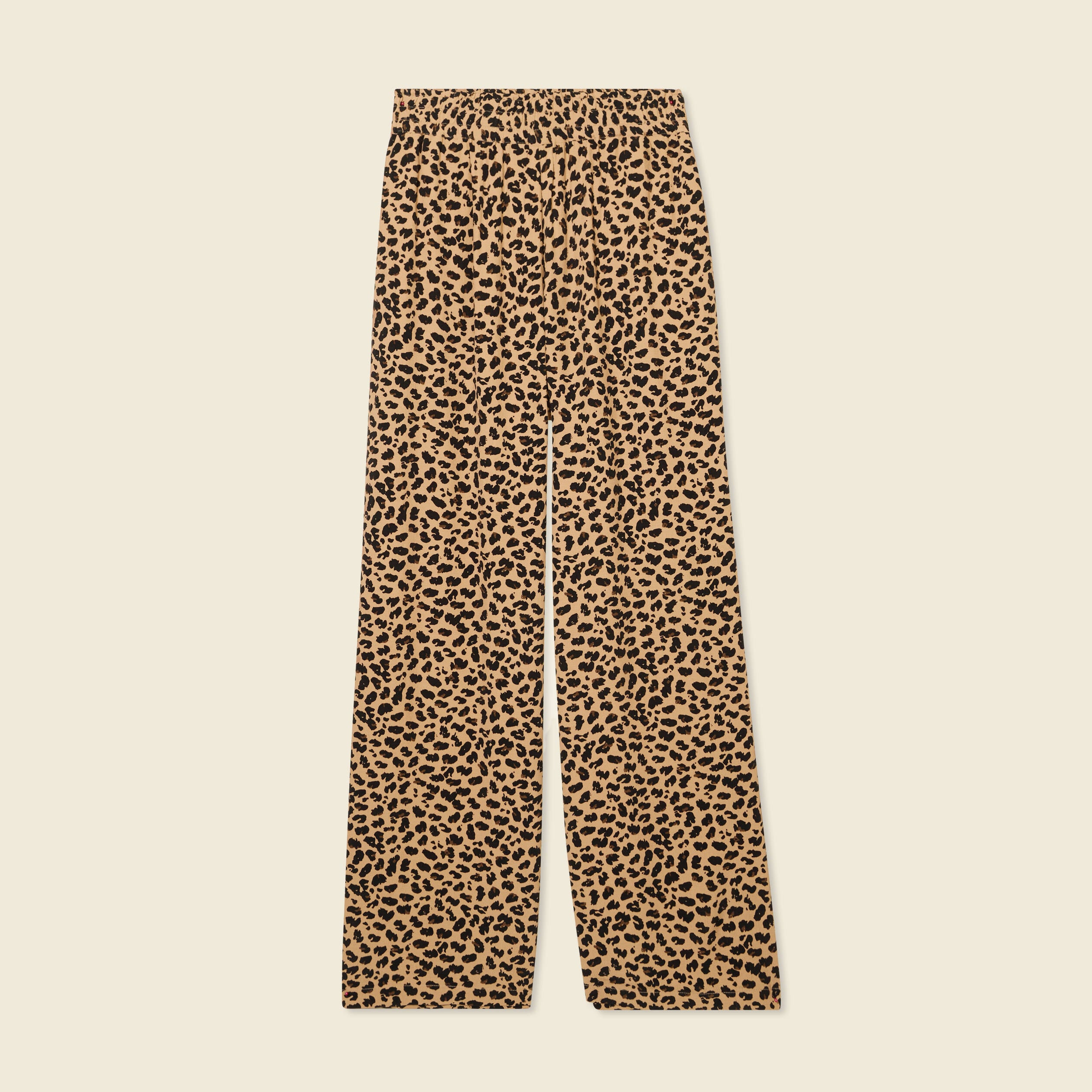 Pantalon large fuide camel femme