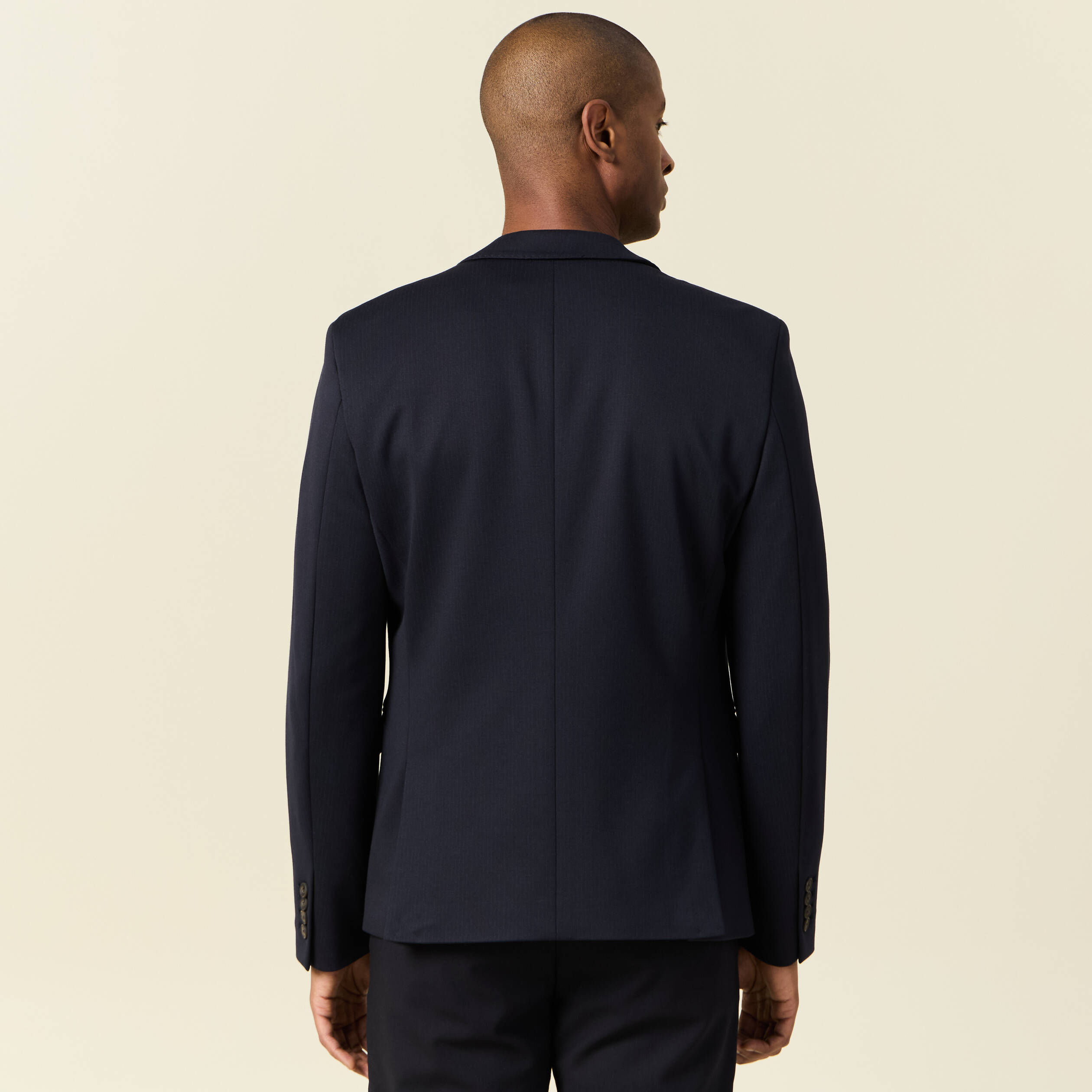 veste blazer manches longues bleu marine homme Veste blazer manches longues bleu marine homme