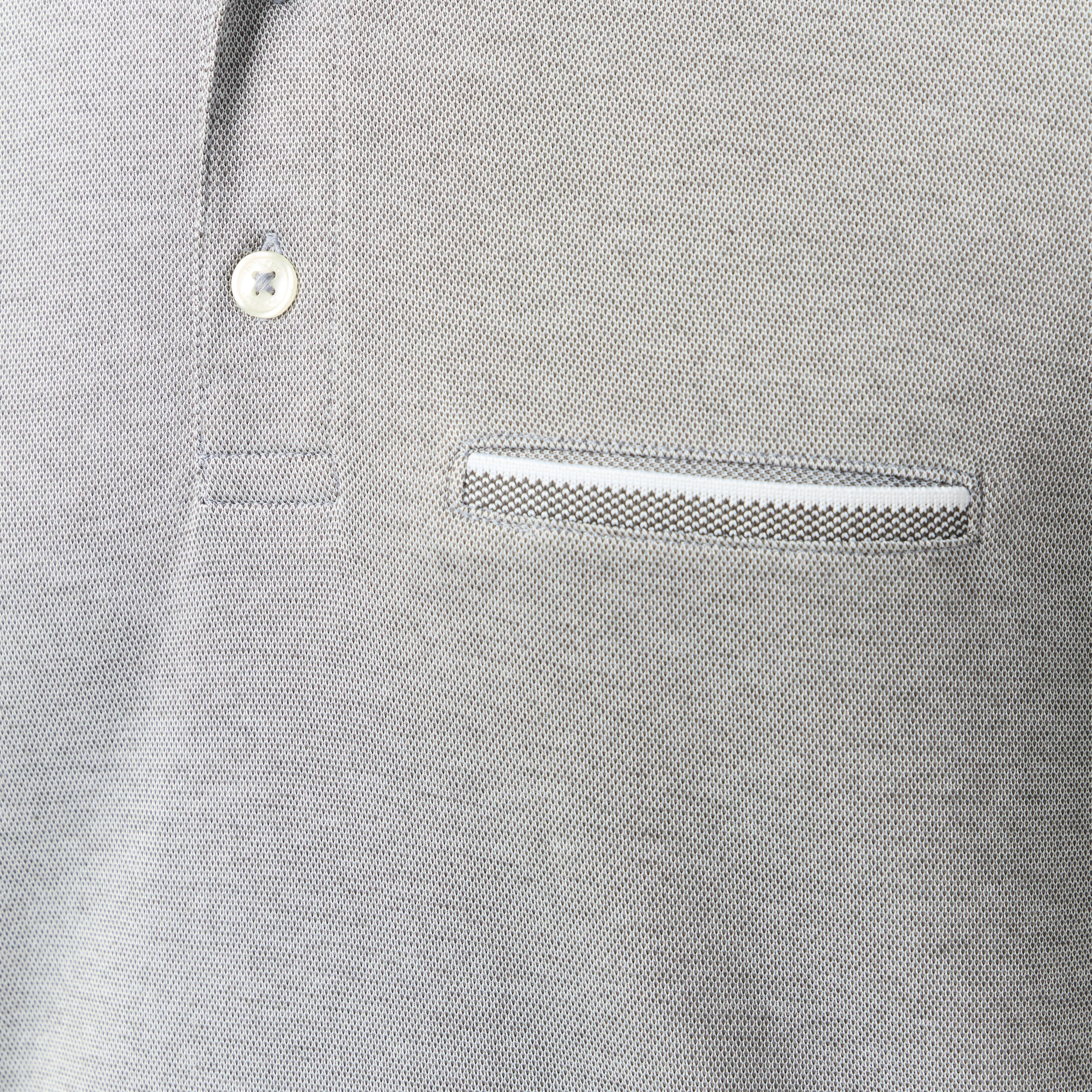 Polo manches courtes gris fonc&eacute; homme
