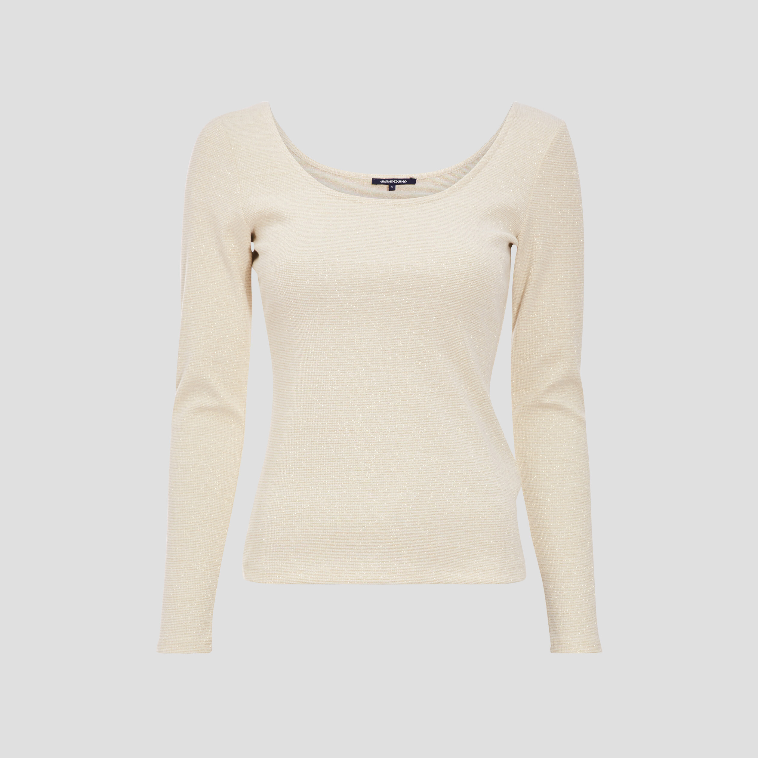t shirt manches longues ecru femme T-shirt manches longues ecru femme