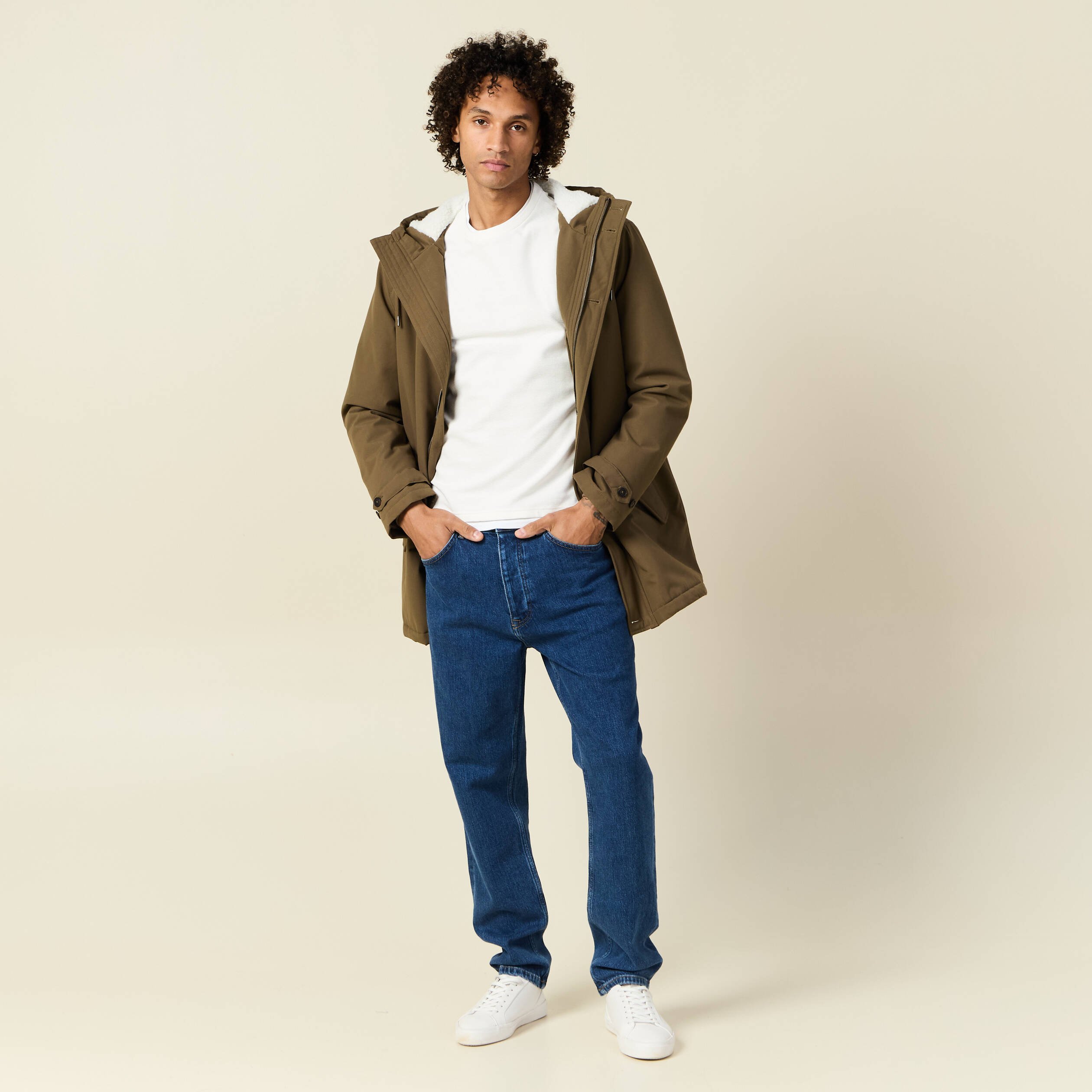 t shirt manches longues ecru homme T-shirt manches longues ecru homme