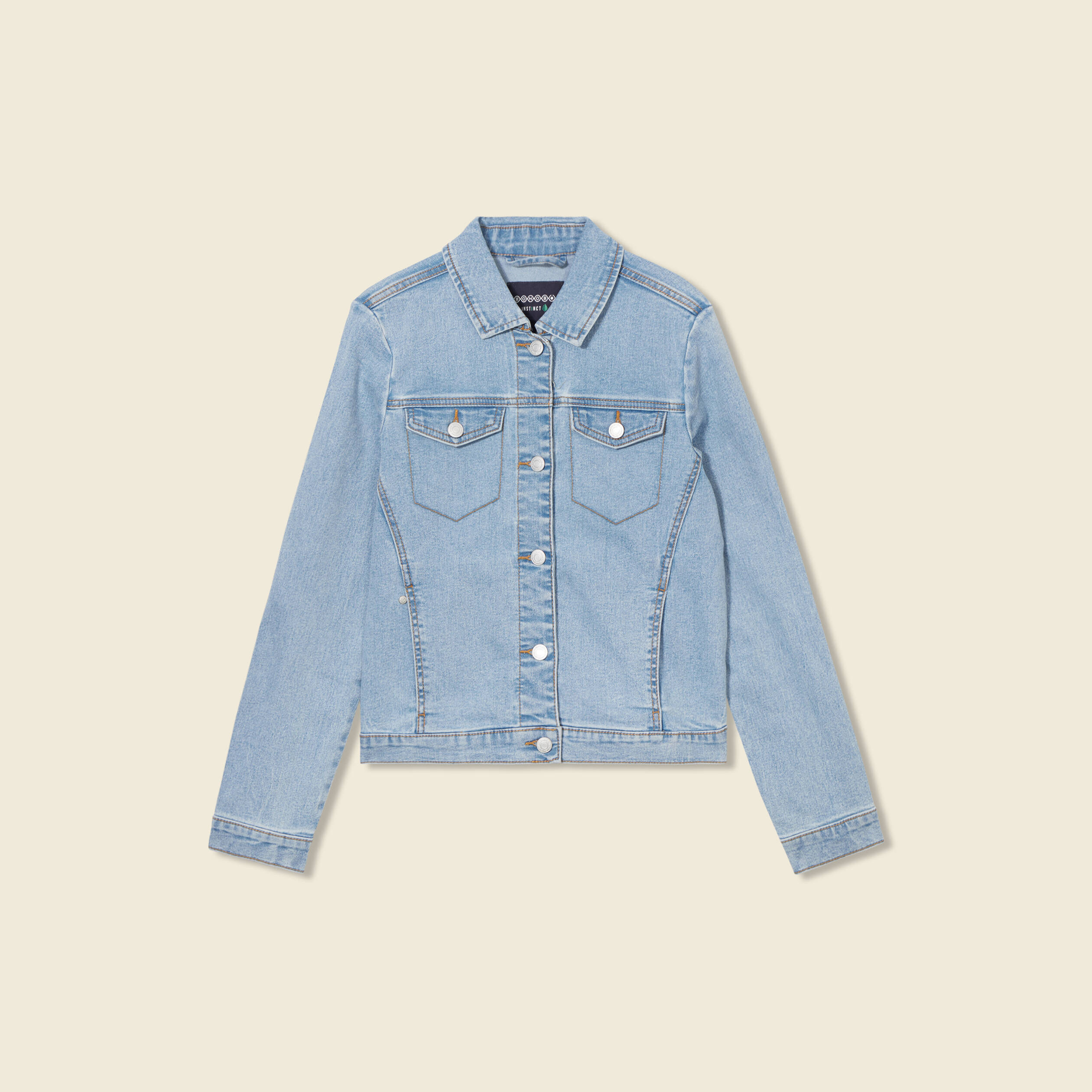 veste en jean eco responsable denim bleach femme Veste en jean éco-responsable denim bleach femme
