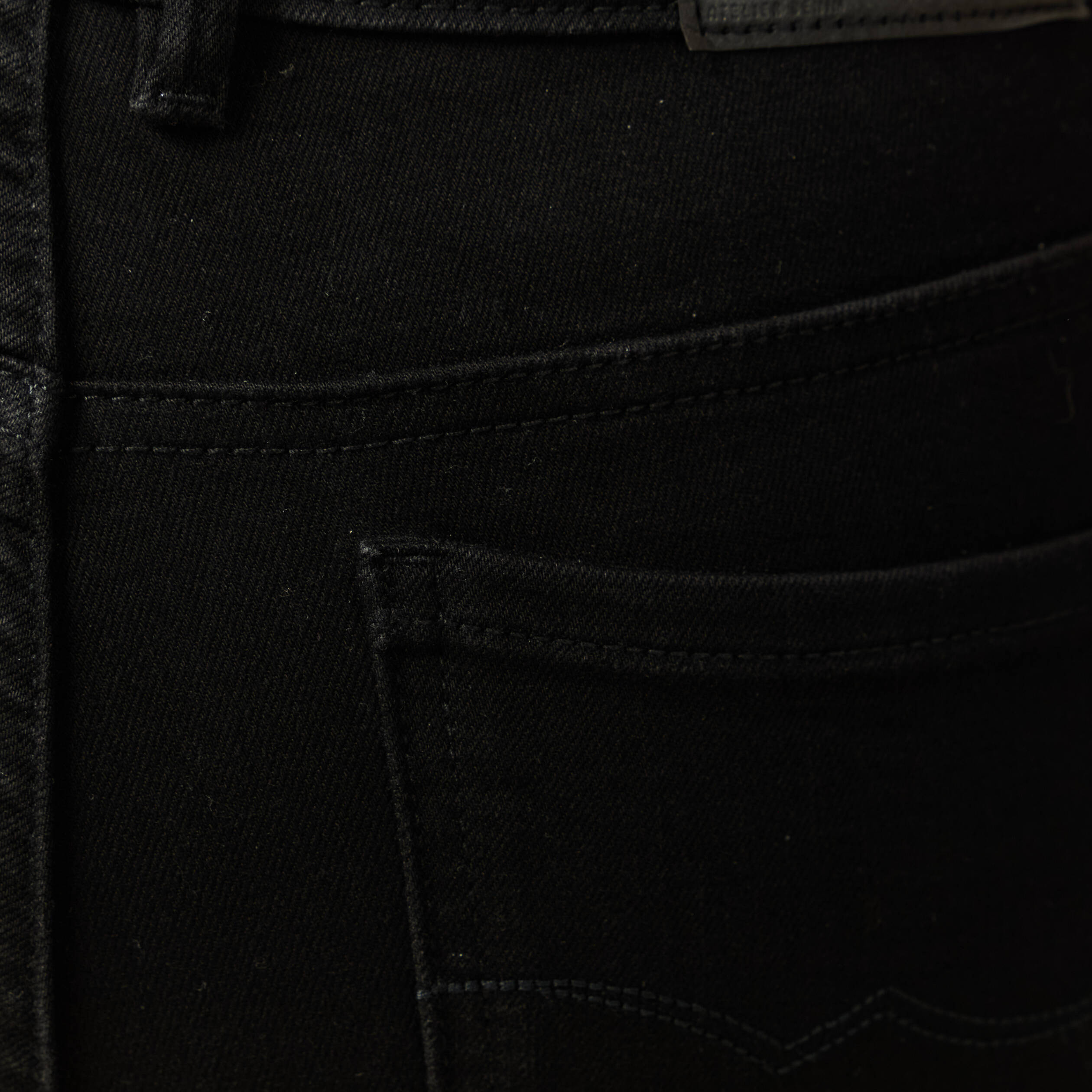 Jeans bootcut taille haute denim noir femme