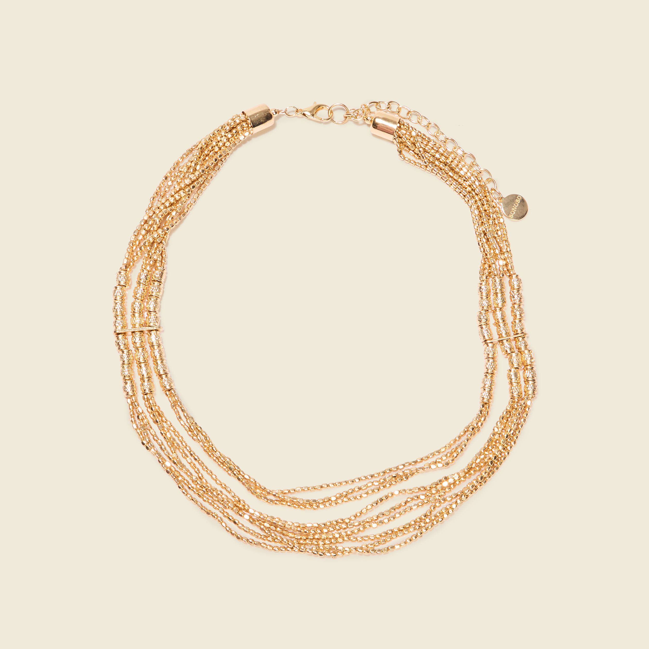 collier multirangs couleur or femme Collier multirangs couleur or femme
