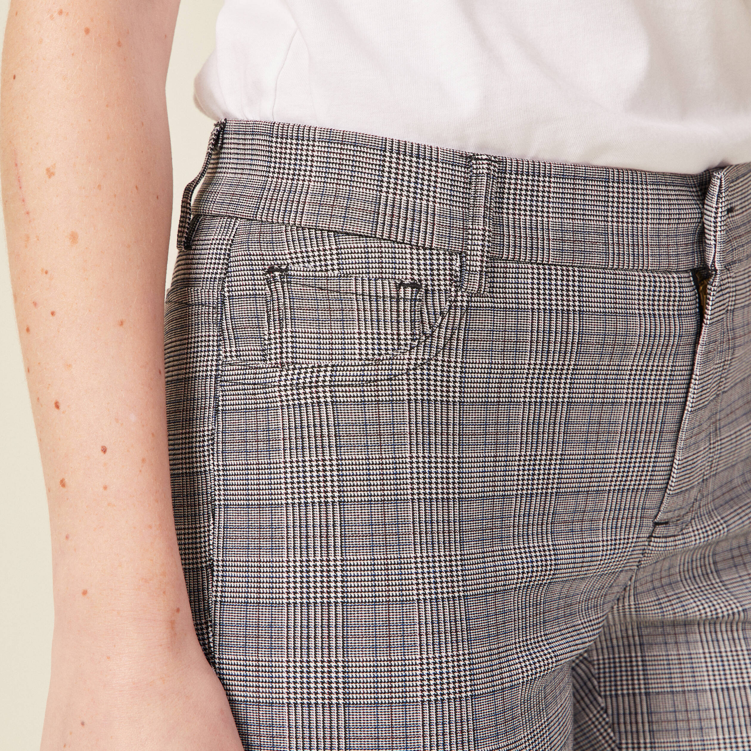 Pantalon slim gris femme outlet