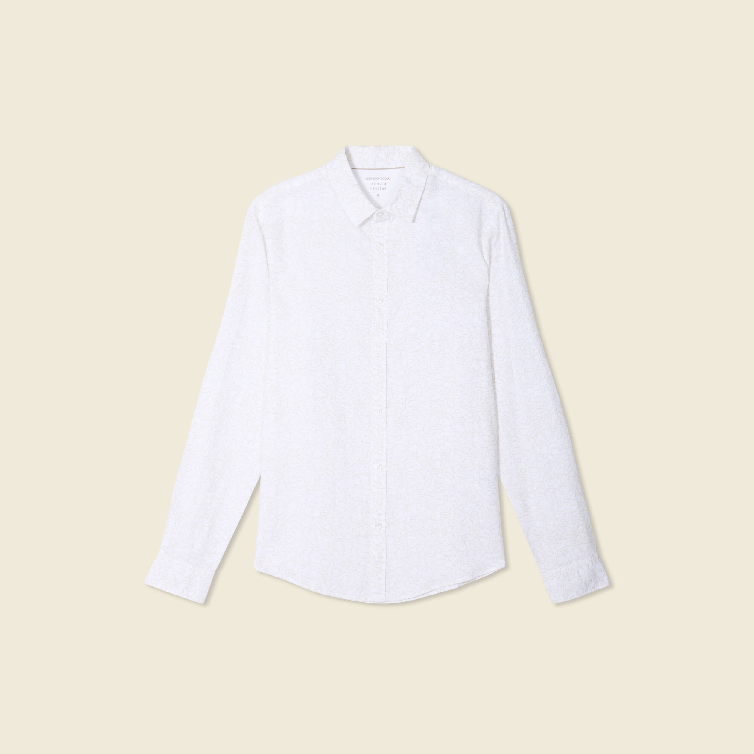 Chemise manches longues blanc homme