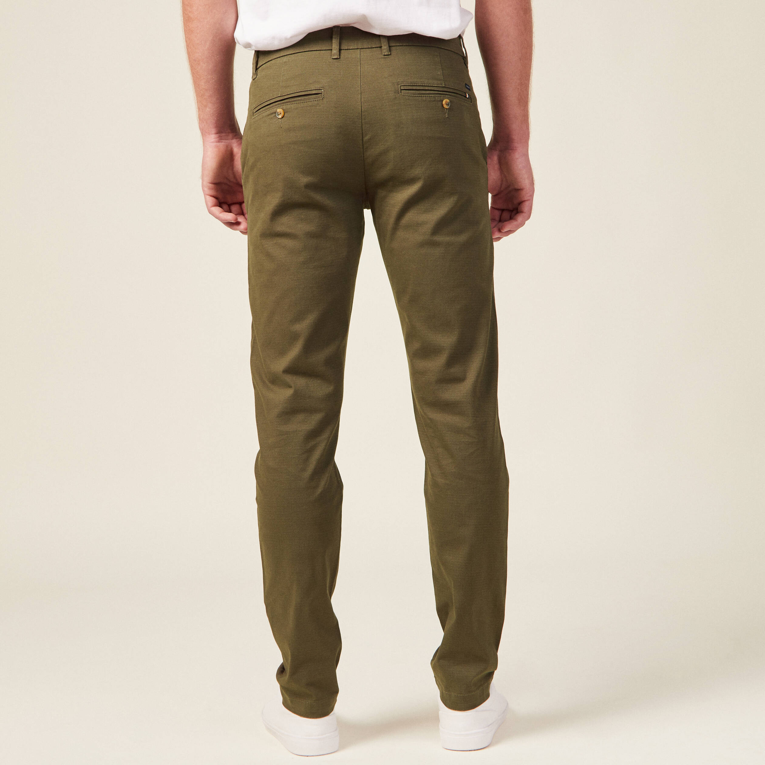 pantalon slim instinct chino taupe homme Pantalon slim Instinct chino taupe homme