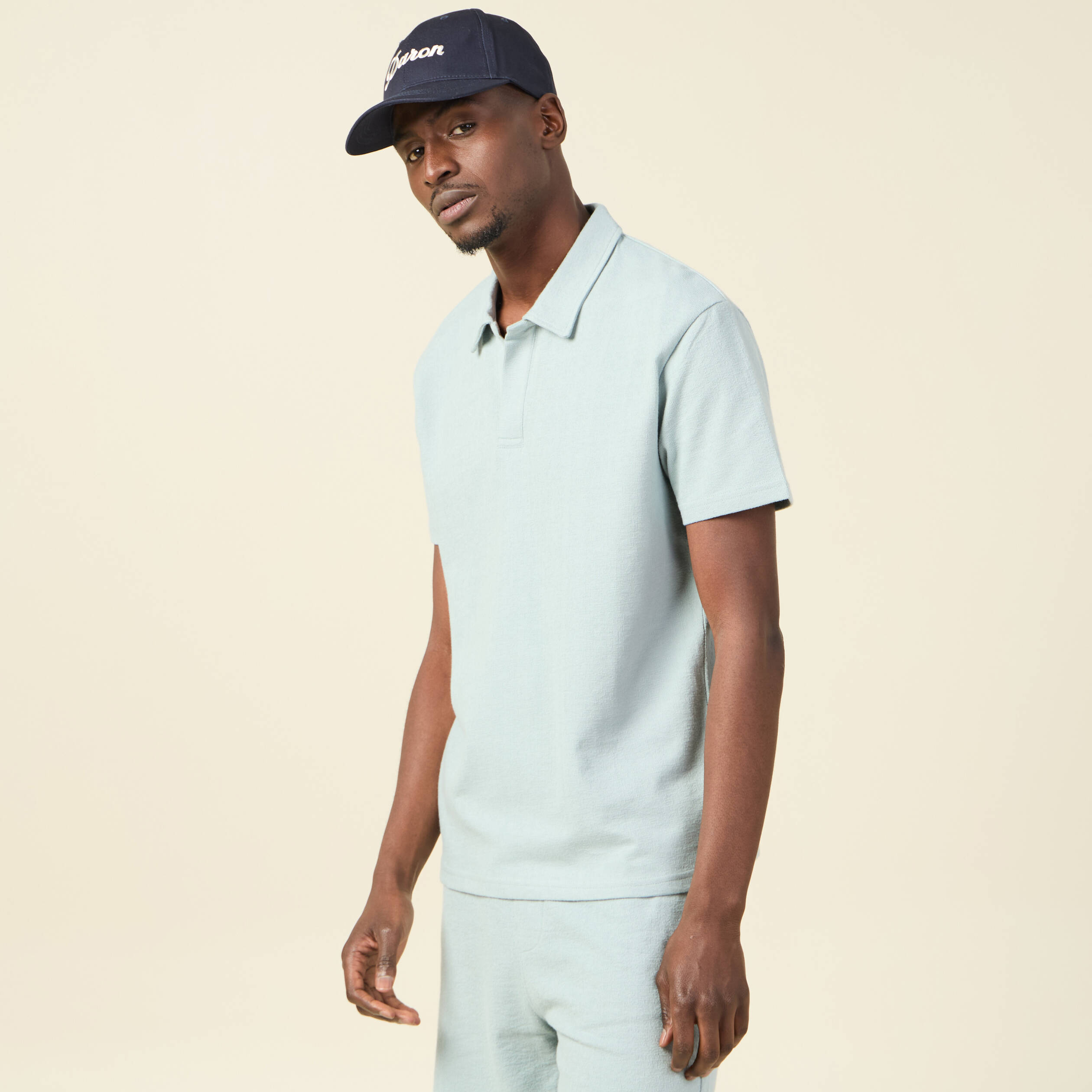 polo manches courtes bleu gris homme Polo manches courtes bleu gris homme