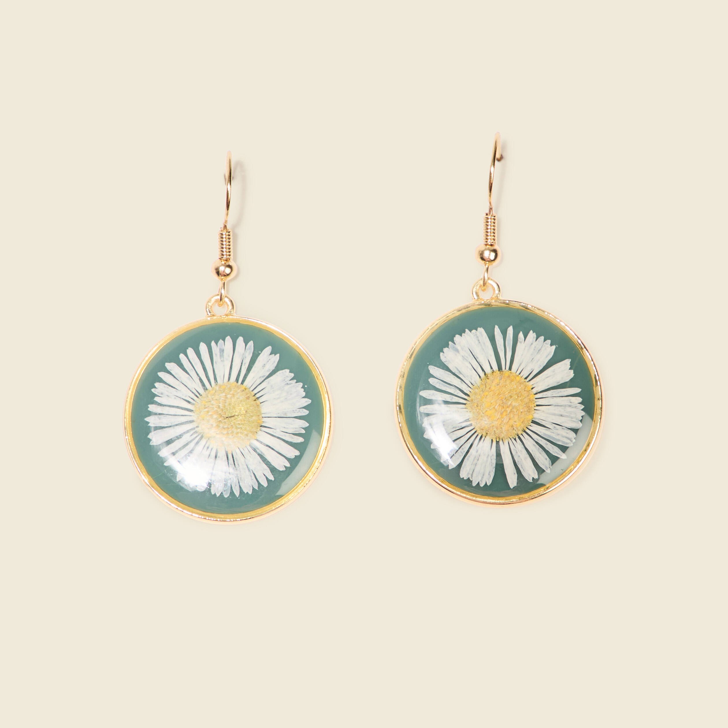 boucles doreilles pendantes vert pastel femme Boucles d'oreilles pendantes vert pastel femme