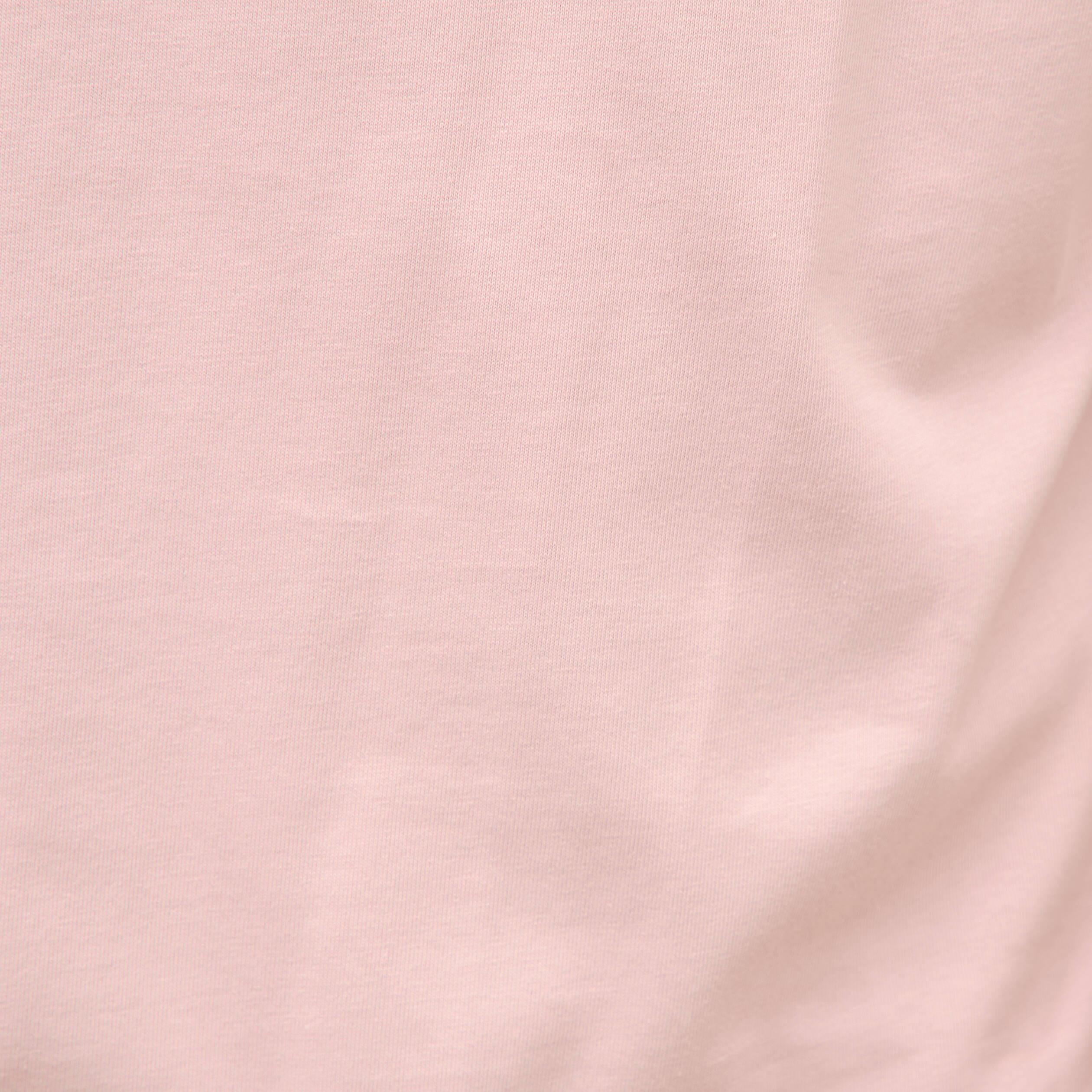 T-shirt droit en coton col ras du cou rose pastel homme