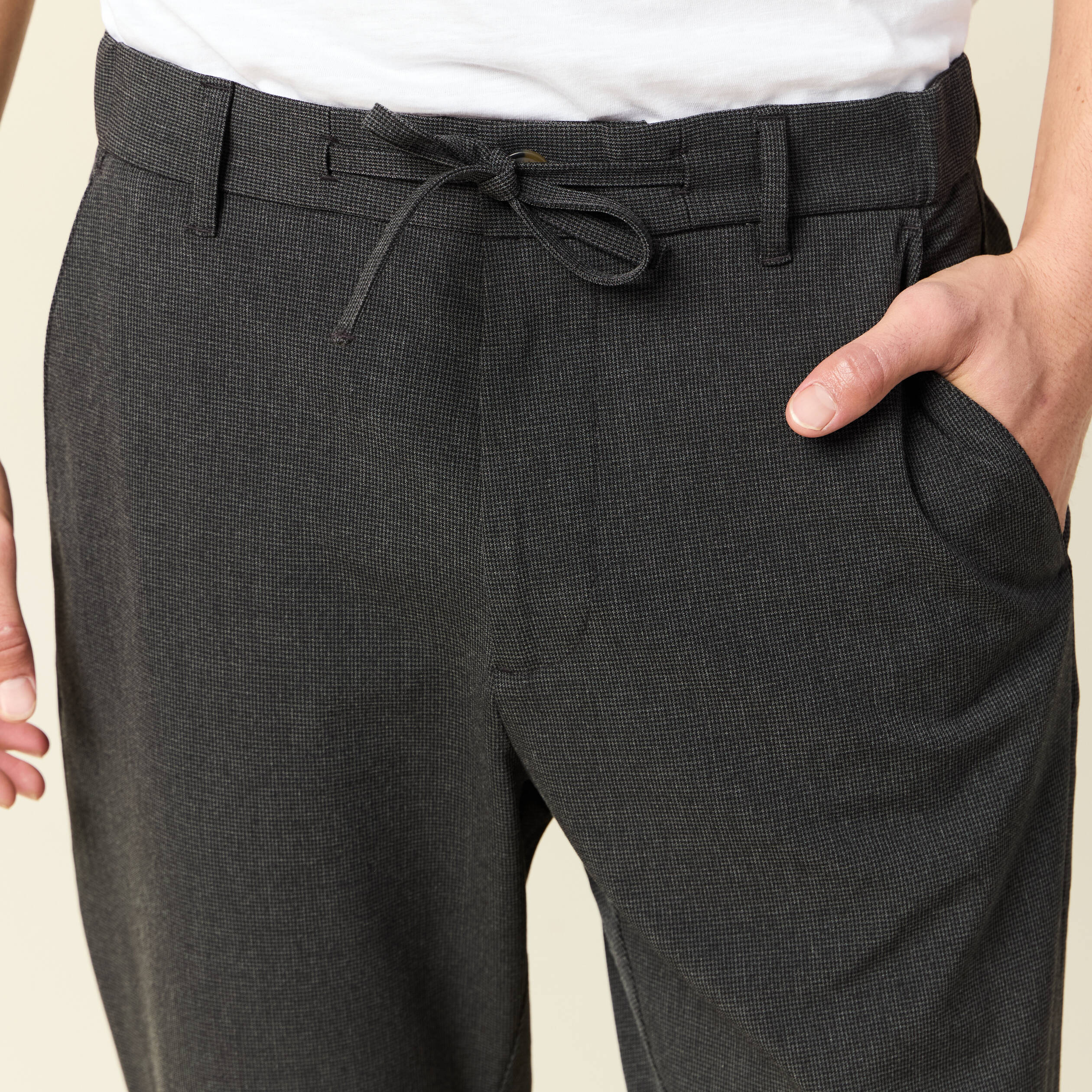 pantalon chino jogger gris fonce homme Pantalon chino jogger gris foncé homme