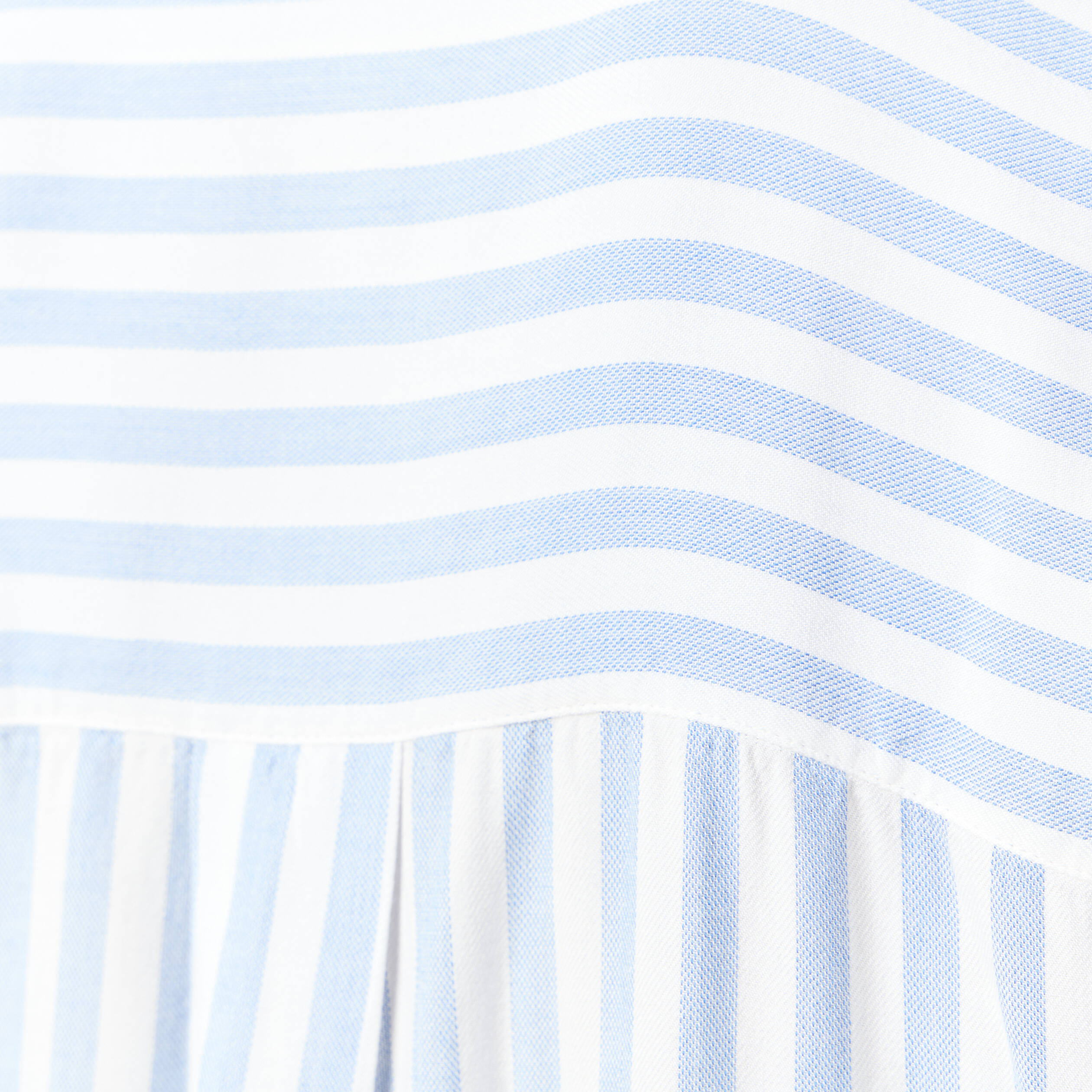 Chemise manches 3/4 bleu femme