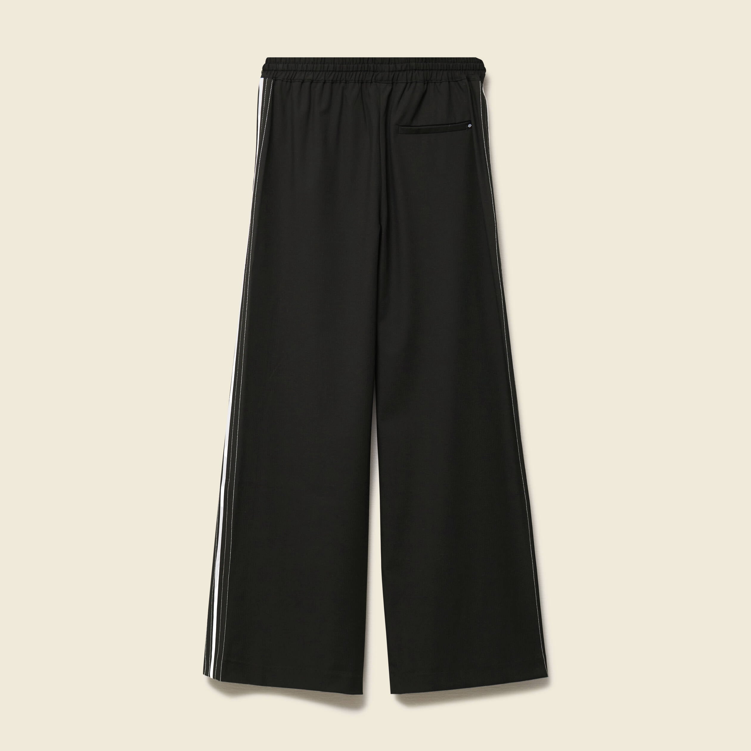 Pantalon taille haute fluide noir femme
