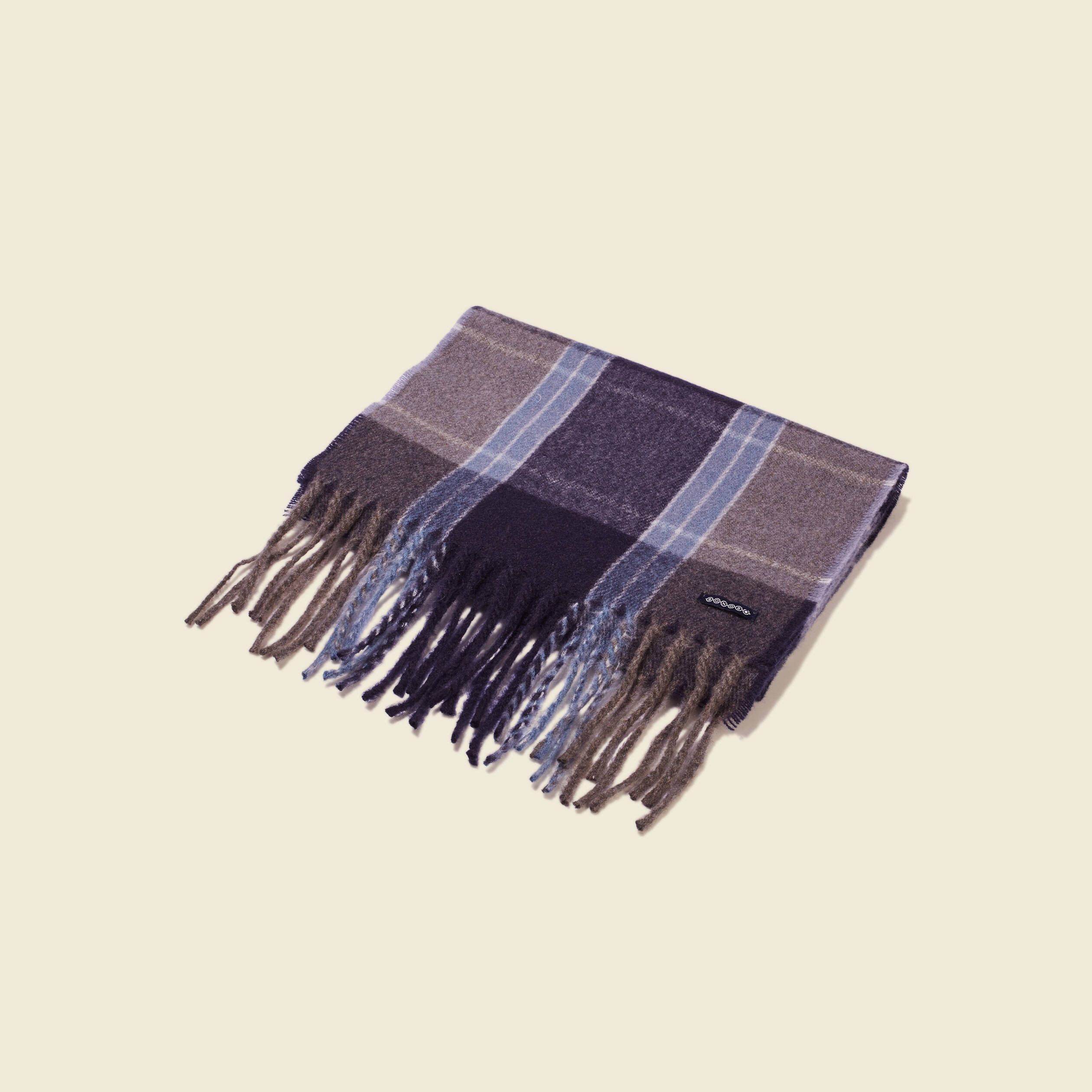 echarpe a franges bleu clair homme Écharpe à franges bleu clair homme
