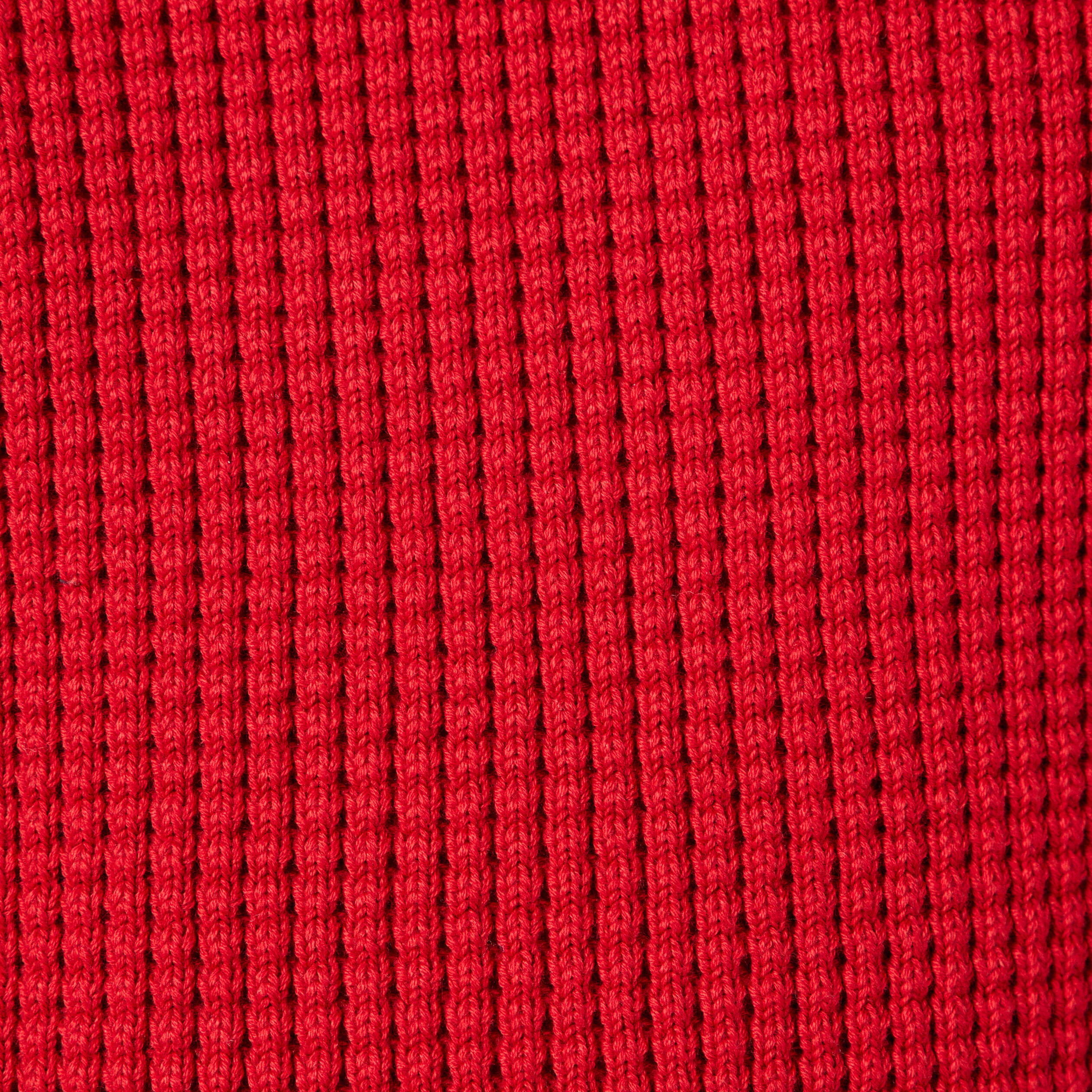 Pull manches longues col rond rouge fonc&eacute; homme