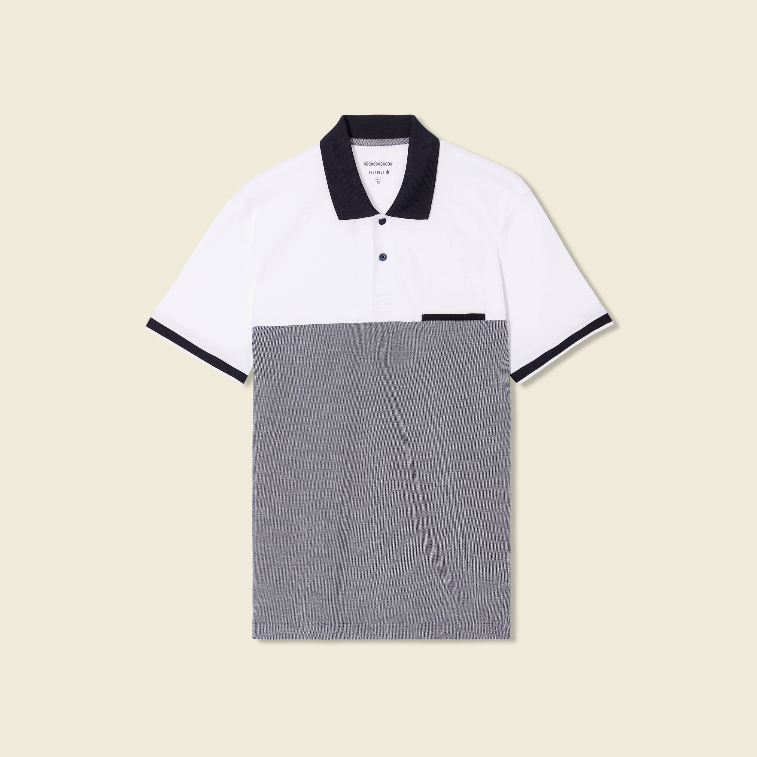 polo eco responsable bleu marine homme Polo éco-responsable bleu marine homme