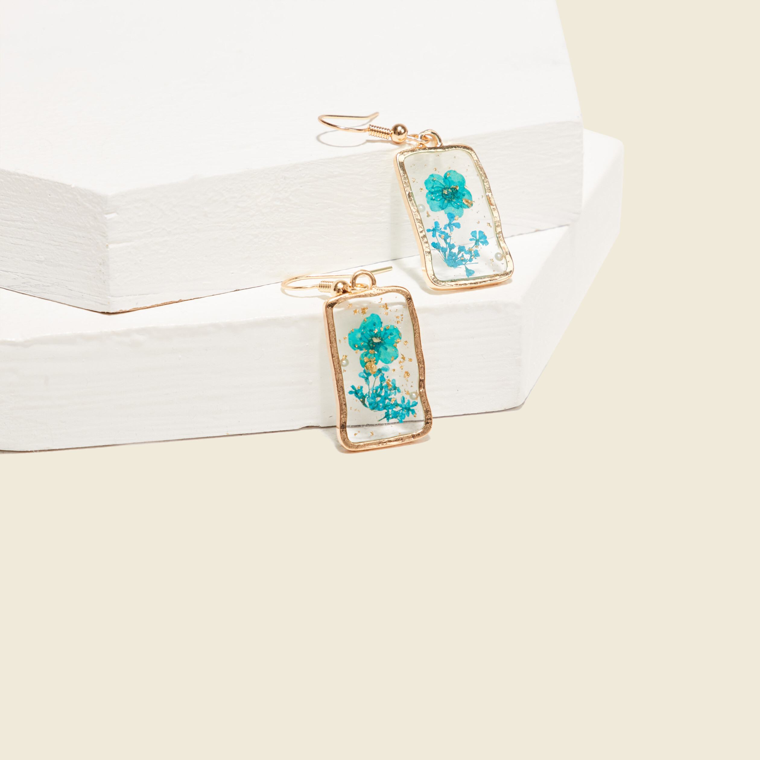 Boucles D'oreilles Clip Bleu Clair/marine/roi - Pour Mariage, Soirée, Robe