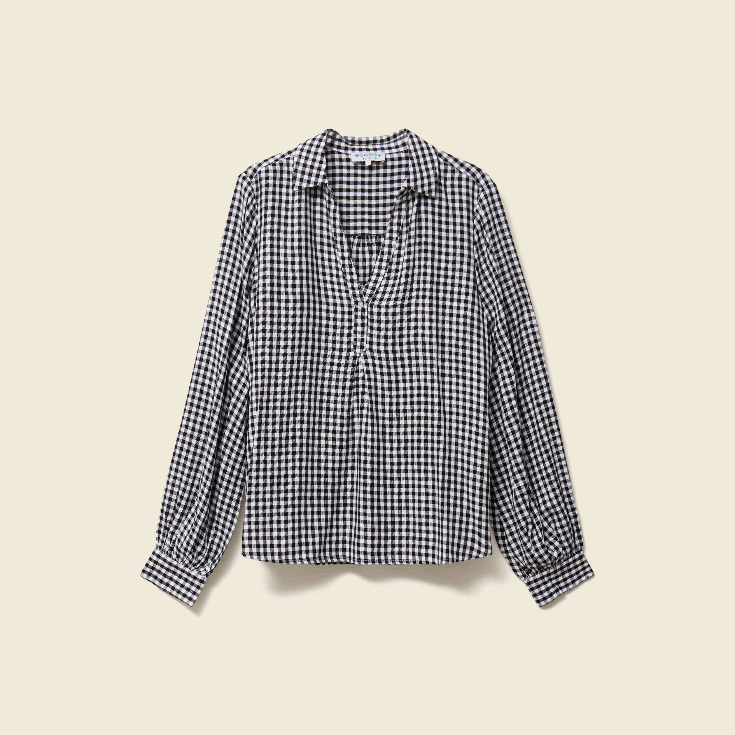 Blouse manches longues noir femme