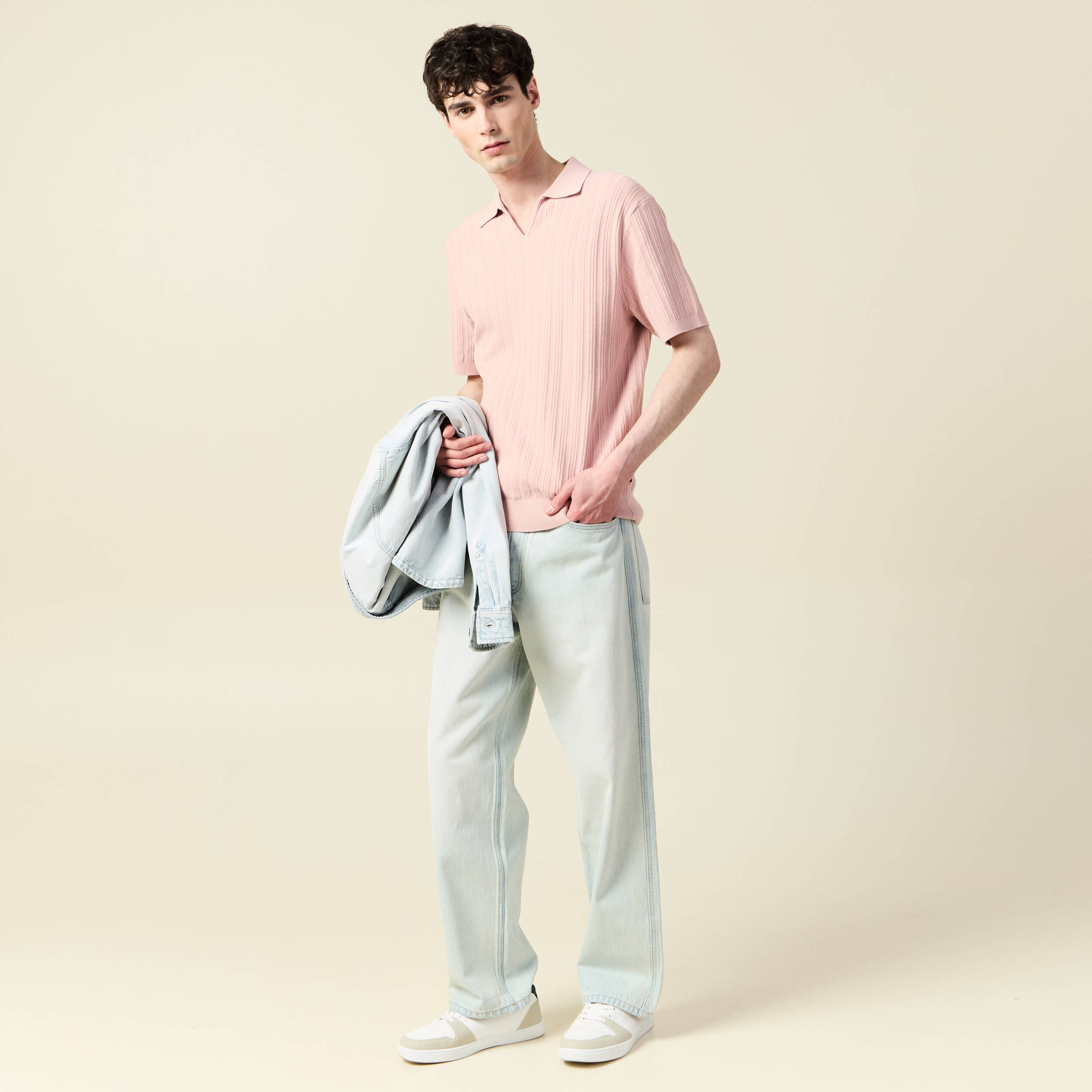 polo manches courtes rose pastel homme Polo manches courtes rose pastel homme