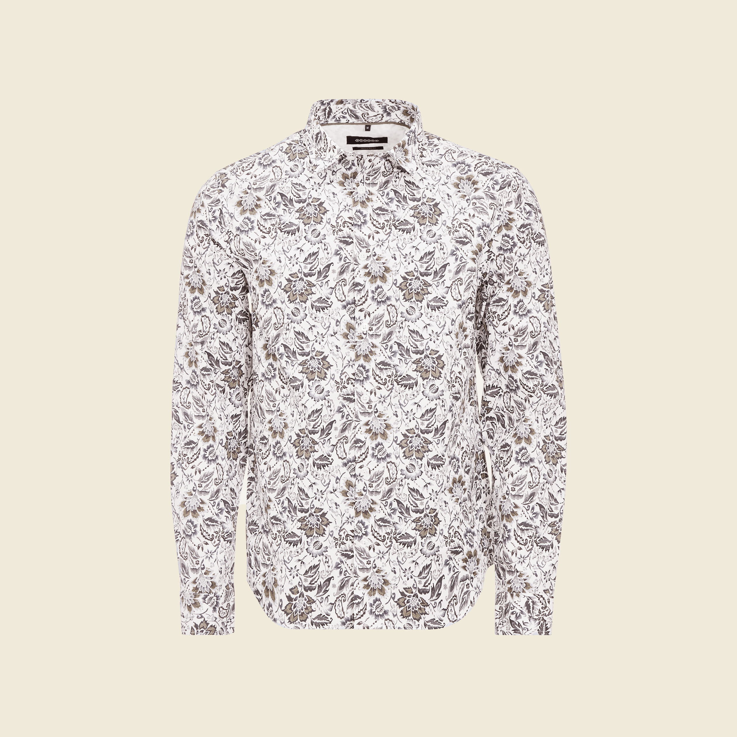 Chemise à manches longues blanc homme