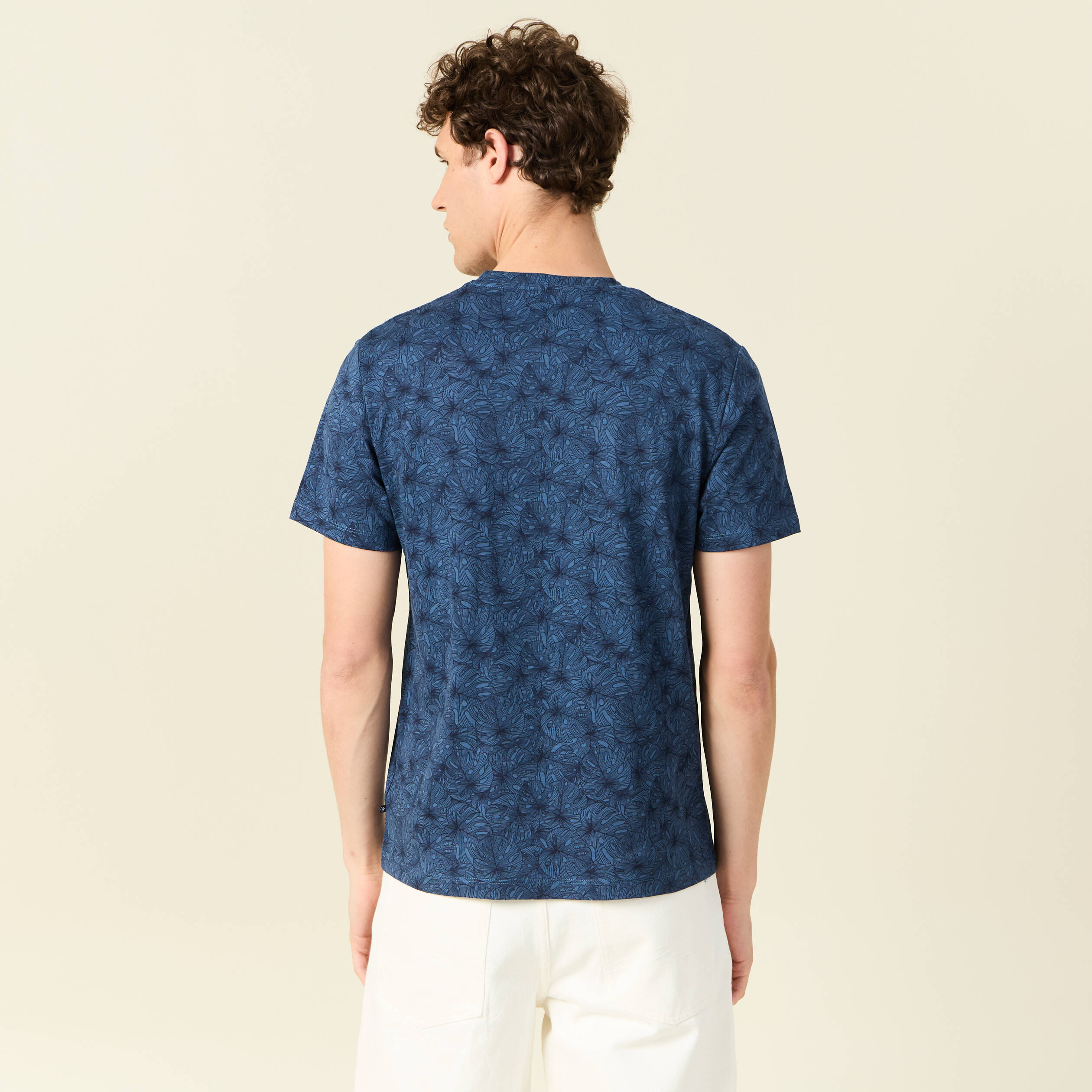 t shirt manches courtes bleu marine homme T-shirt manches courtes bleu marine homme