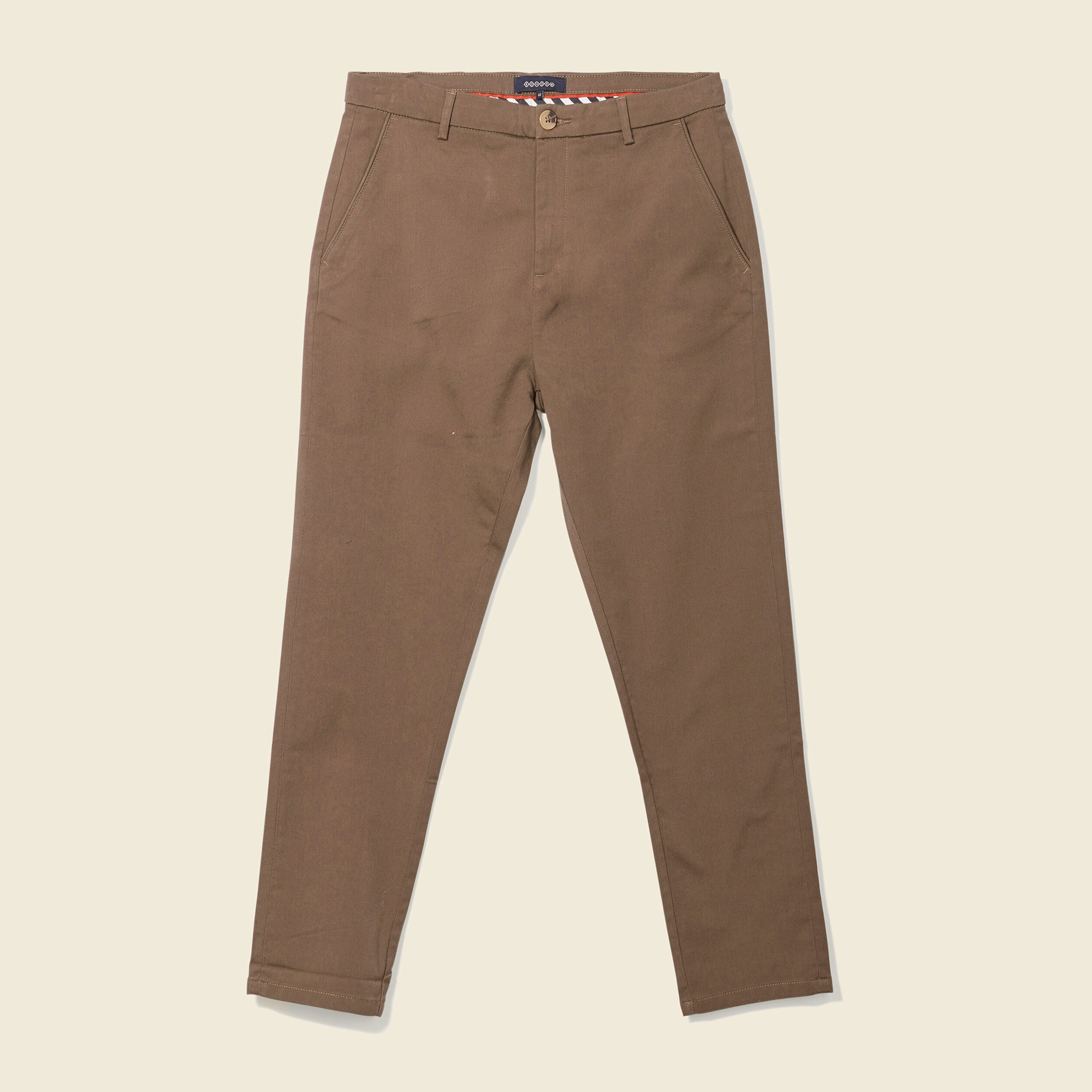 pantalon chino 78eme taupe homme Pantalon chino 7/8ème taupe homme
