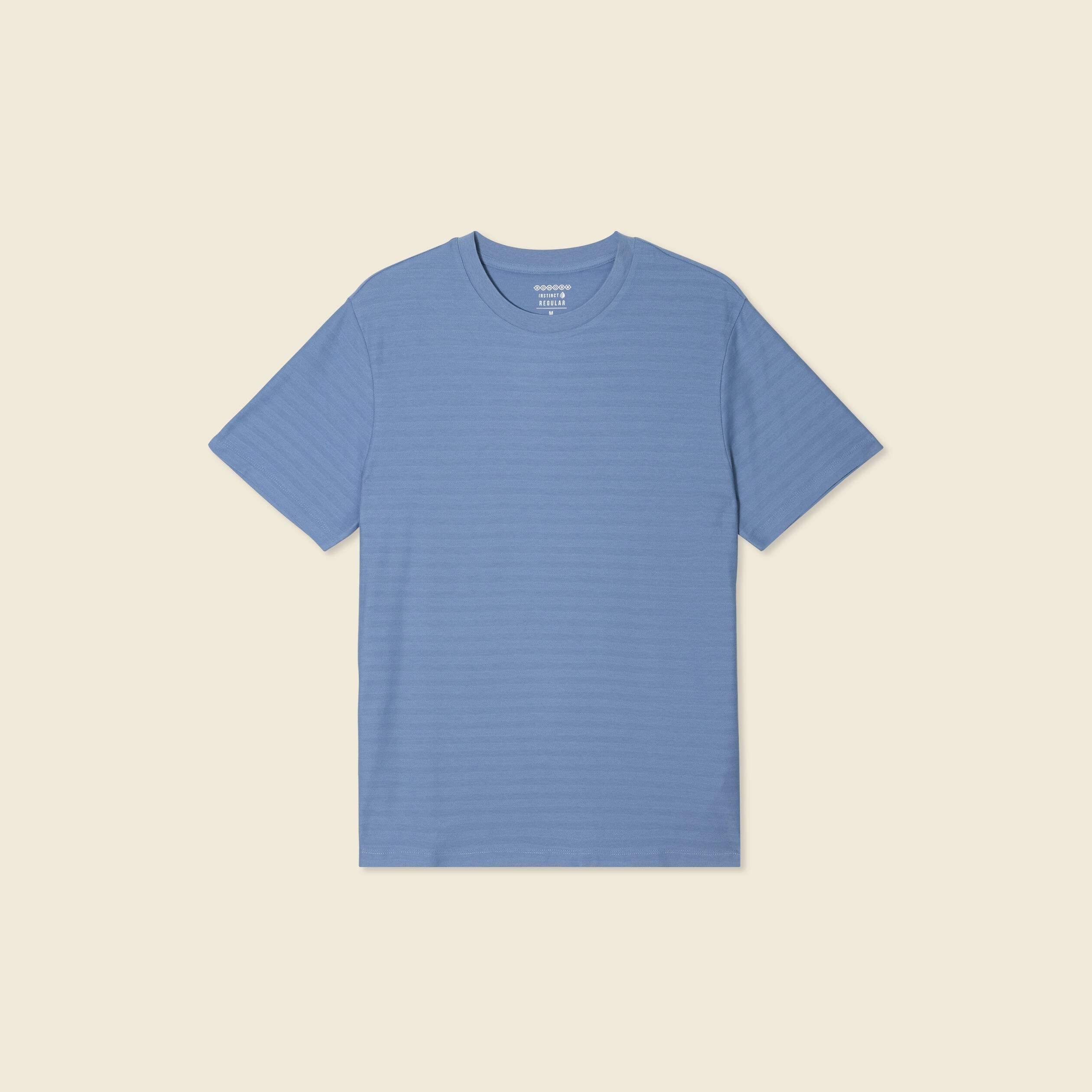 T-shirt manches courtes bleu gris homme