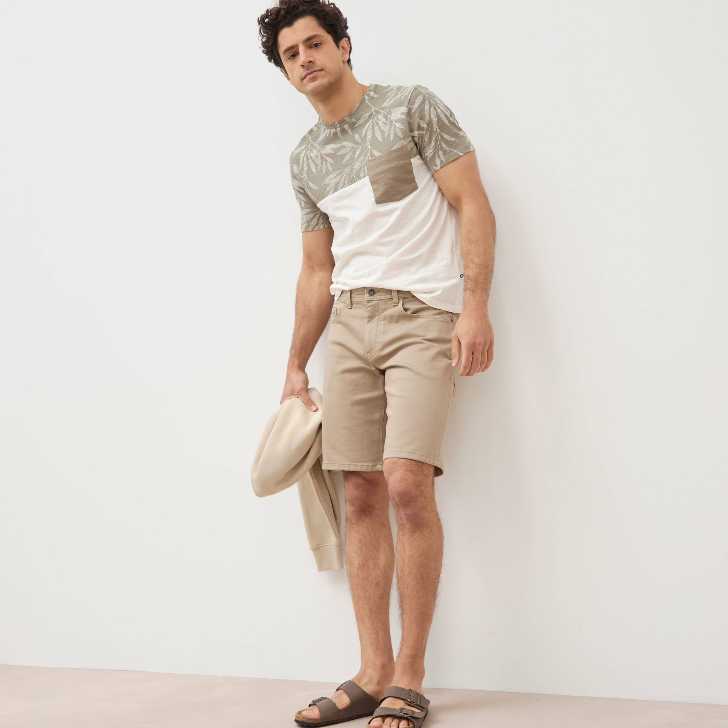 Bermuda beige homme