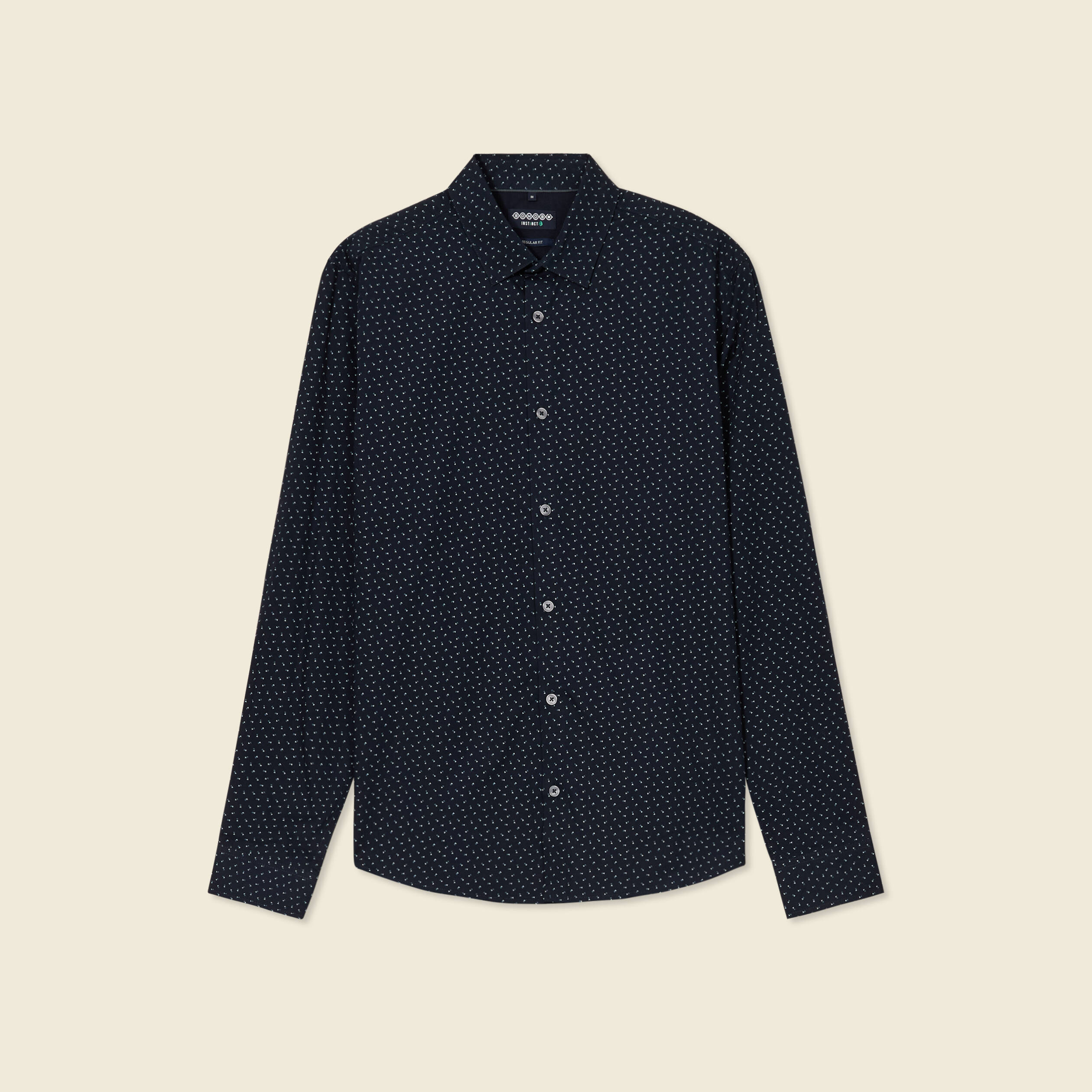 Chemise Menthon à rayures marine - Marine - Popeline - Monsieur | Café Coton