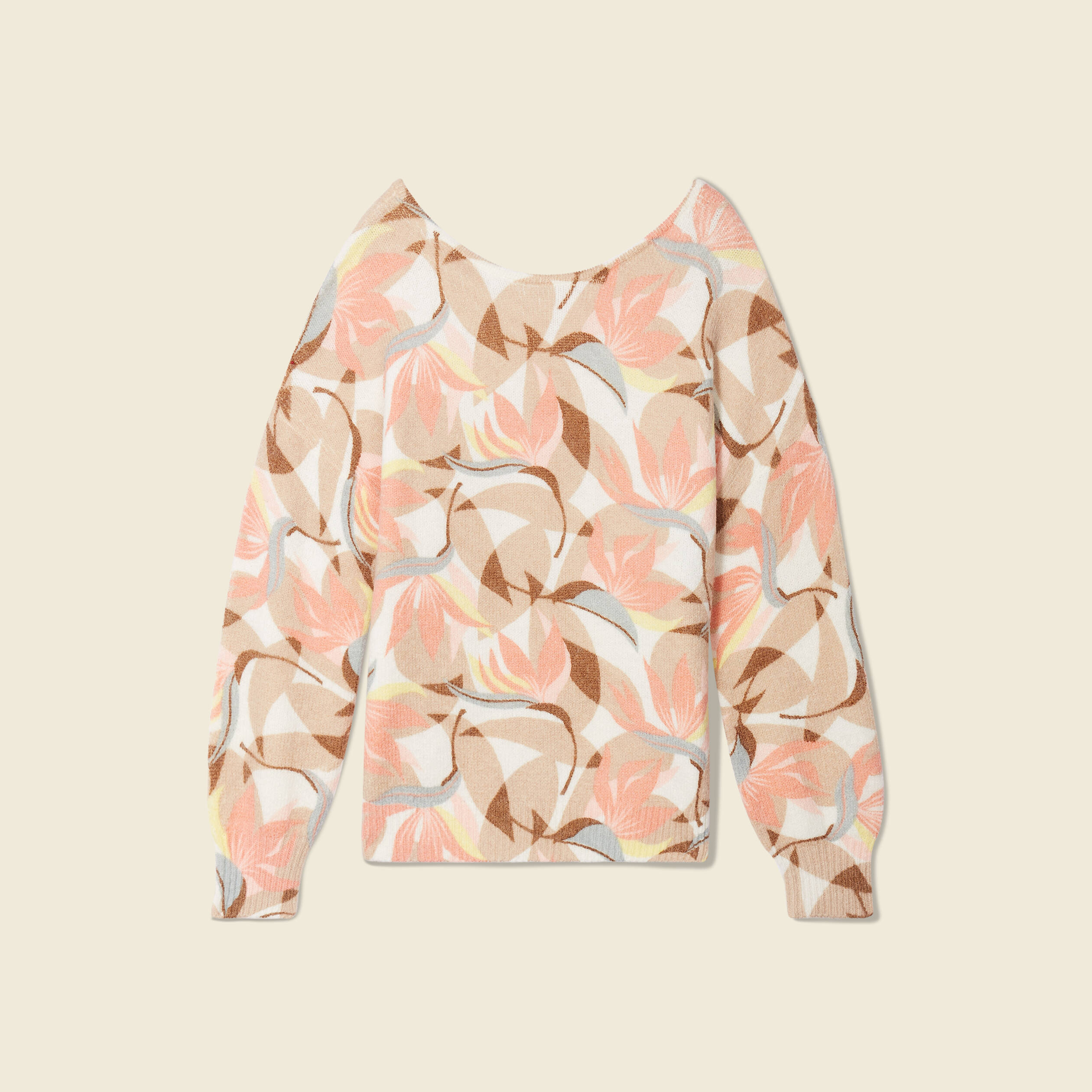 pull manches longues beige femme Pull manches longues beige femme