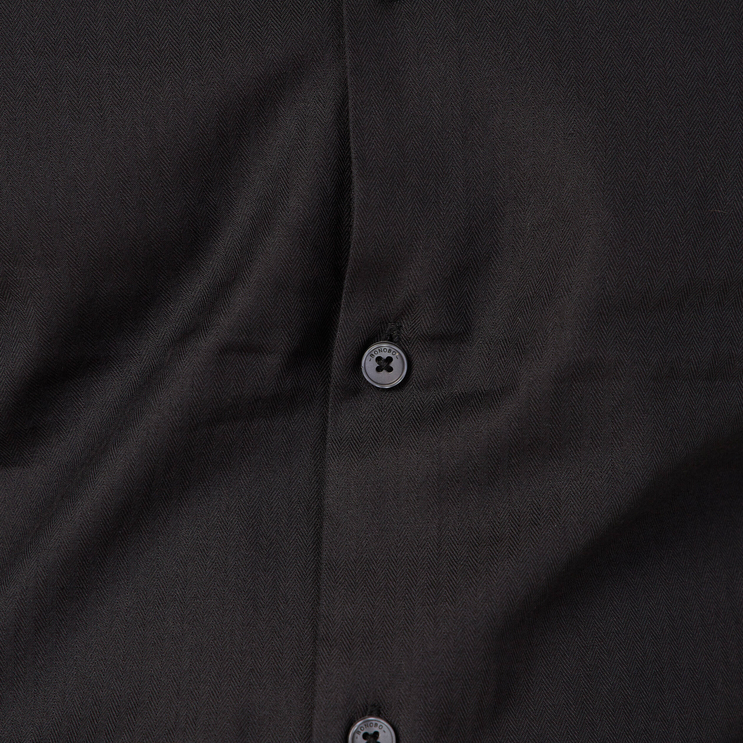 Chemise manches longues noir homme