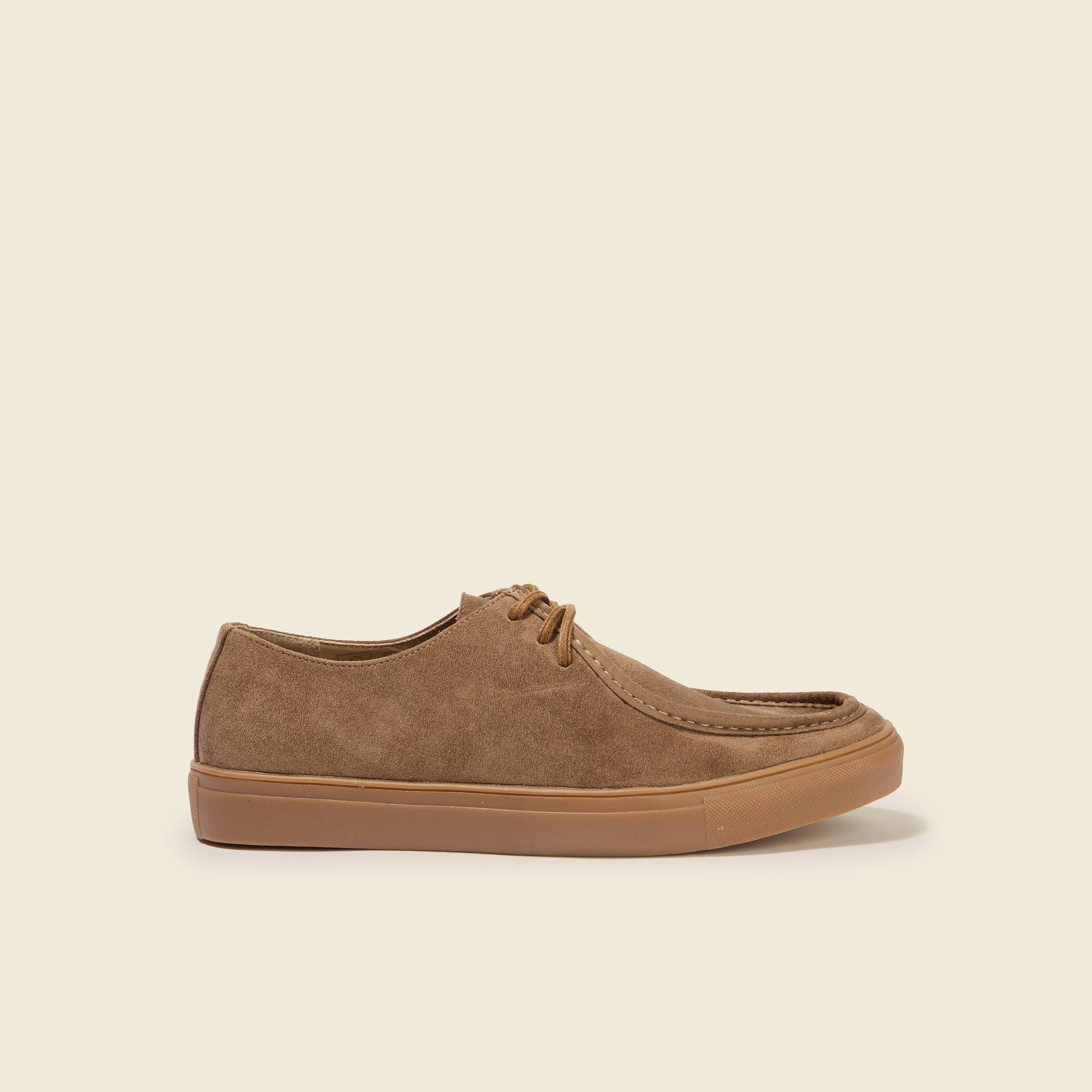 Mocassins &agrave; lacets marron homme