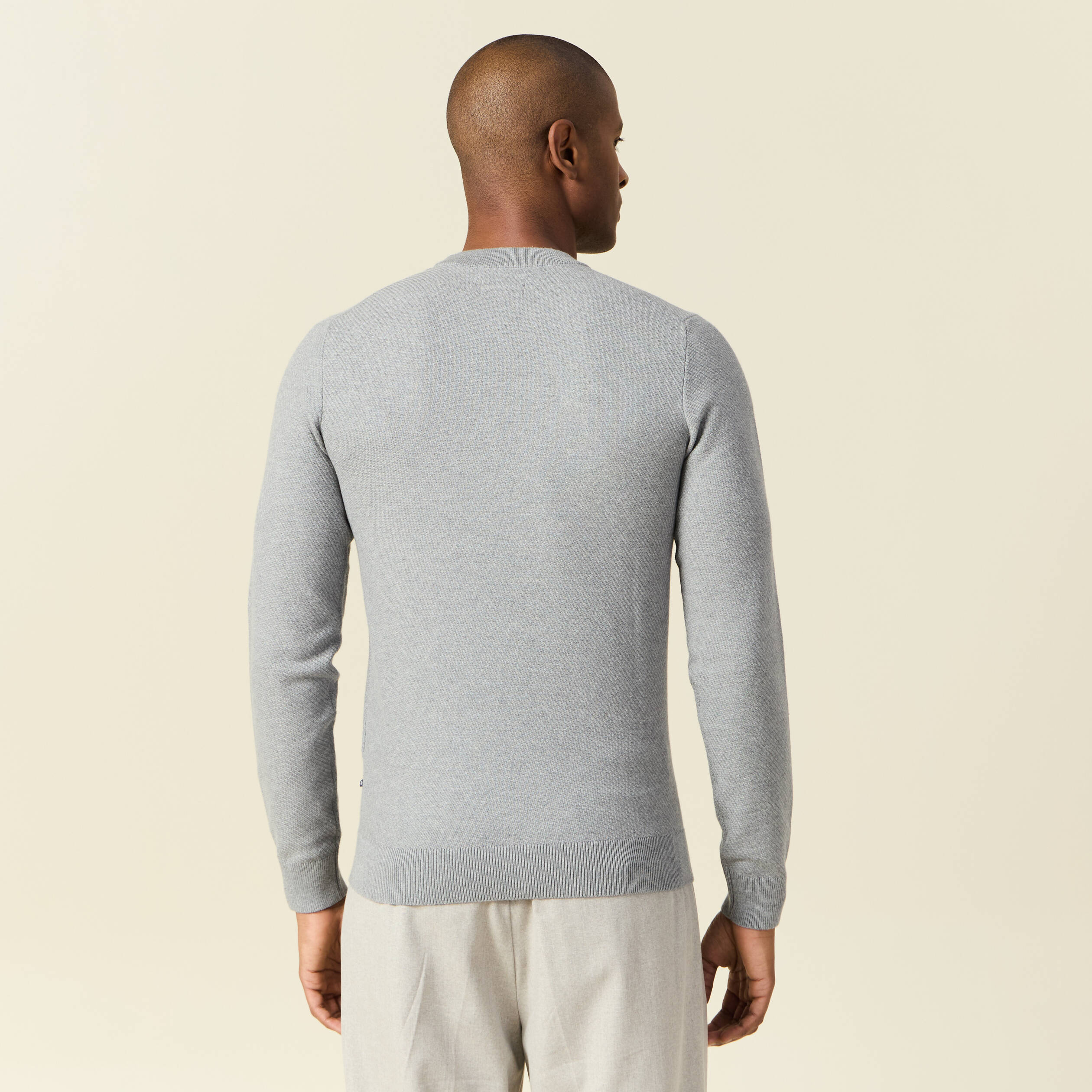 pull manches longues gris homme Pull manches longues gris homme