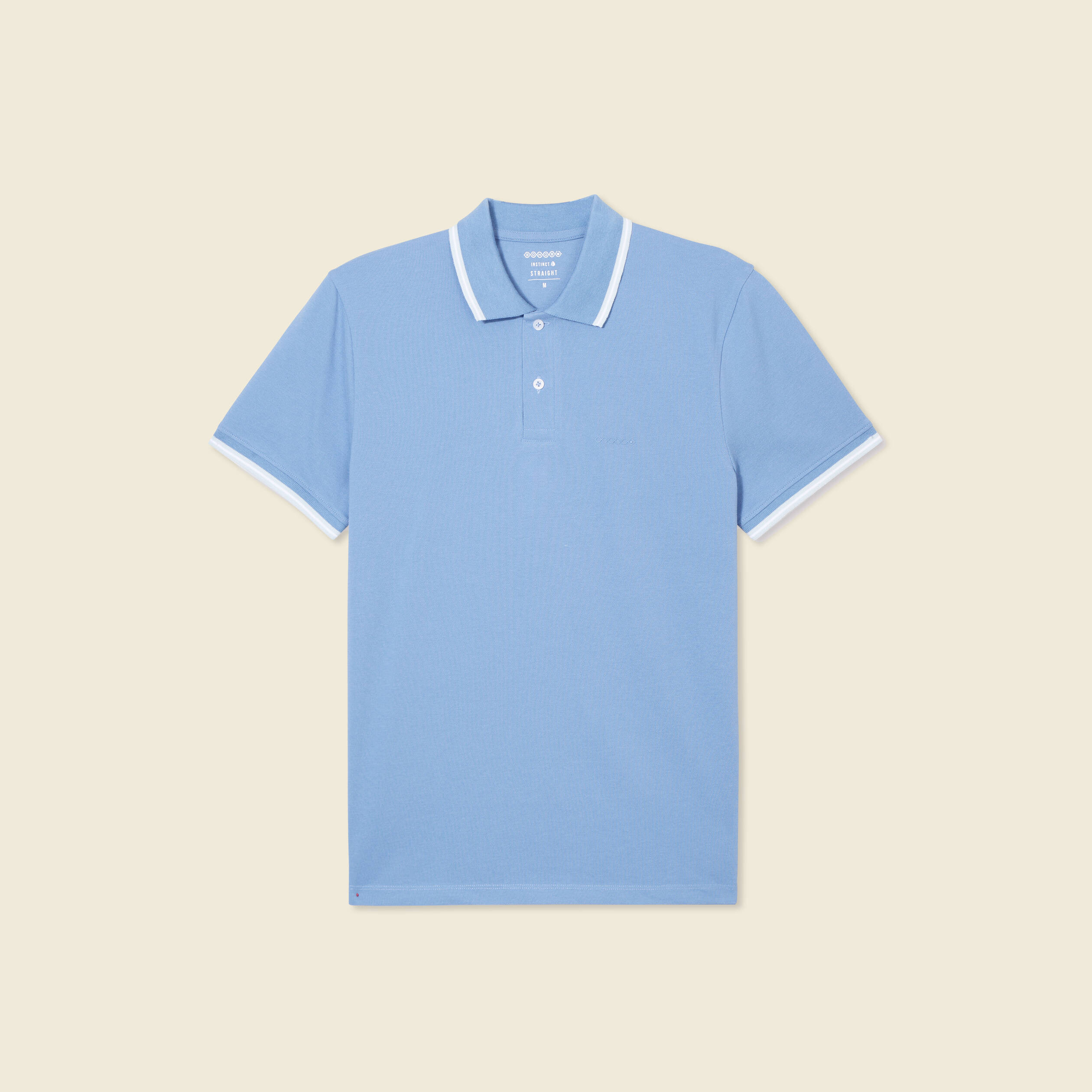 polo eco responsable bleu gris homme Polo éco-responsable bleu gris homme