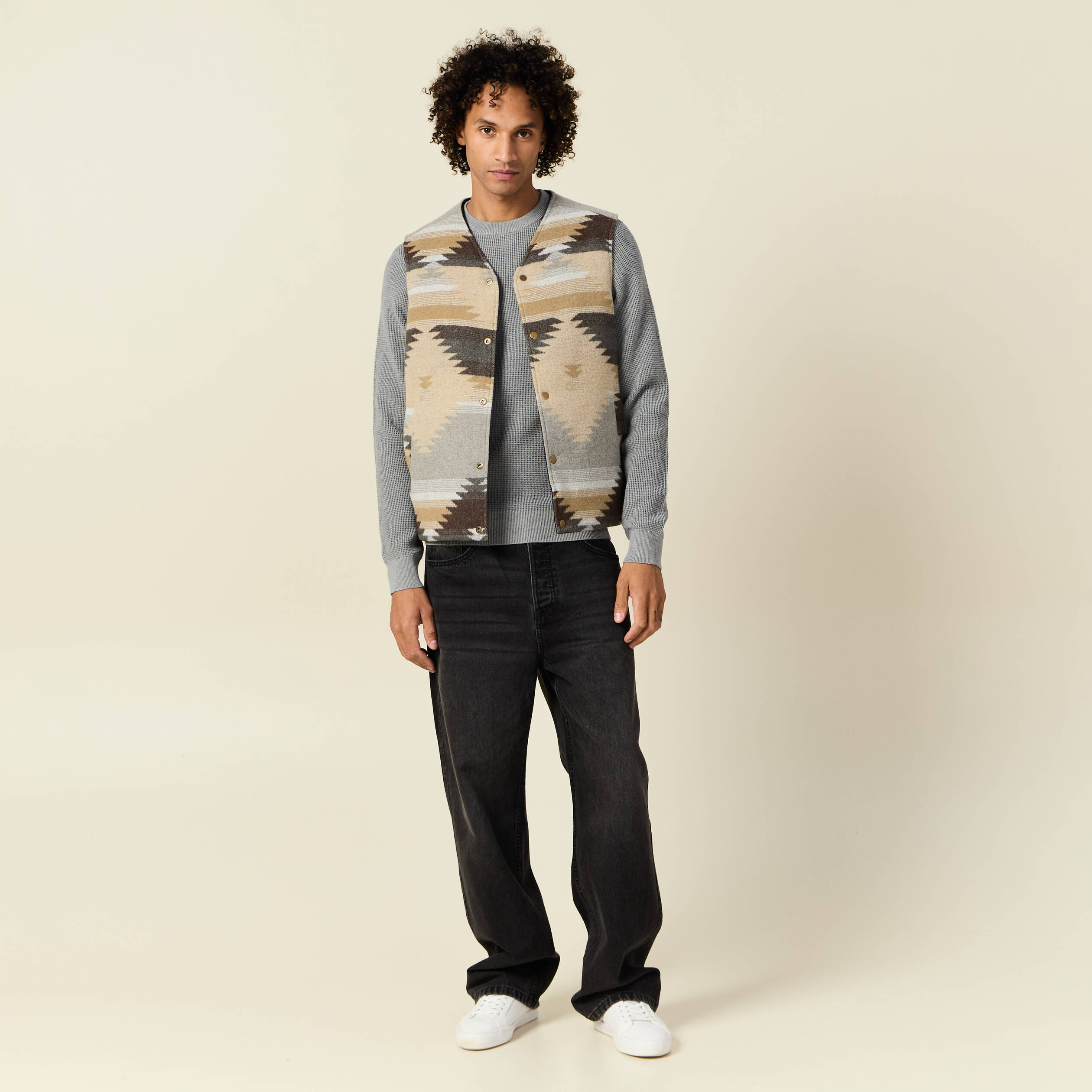 pull manches longues col rond gris homme Pull manches longues col rond gris homme