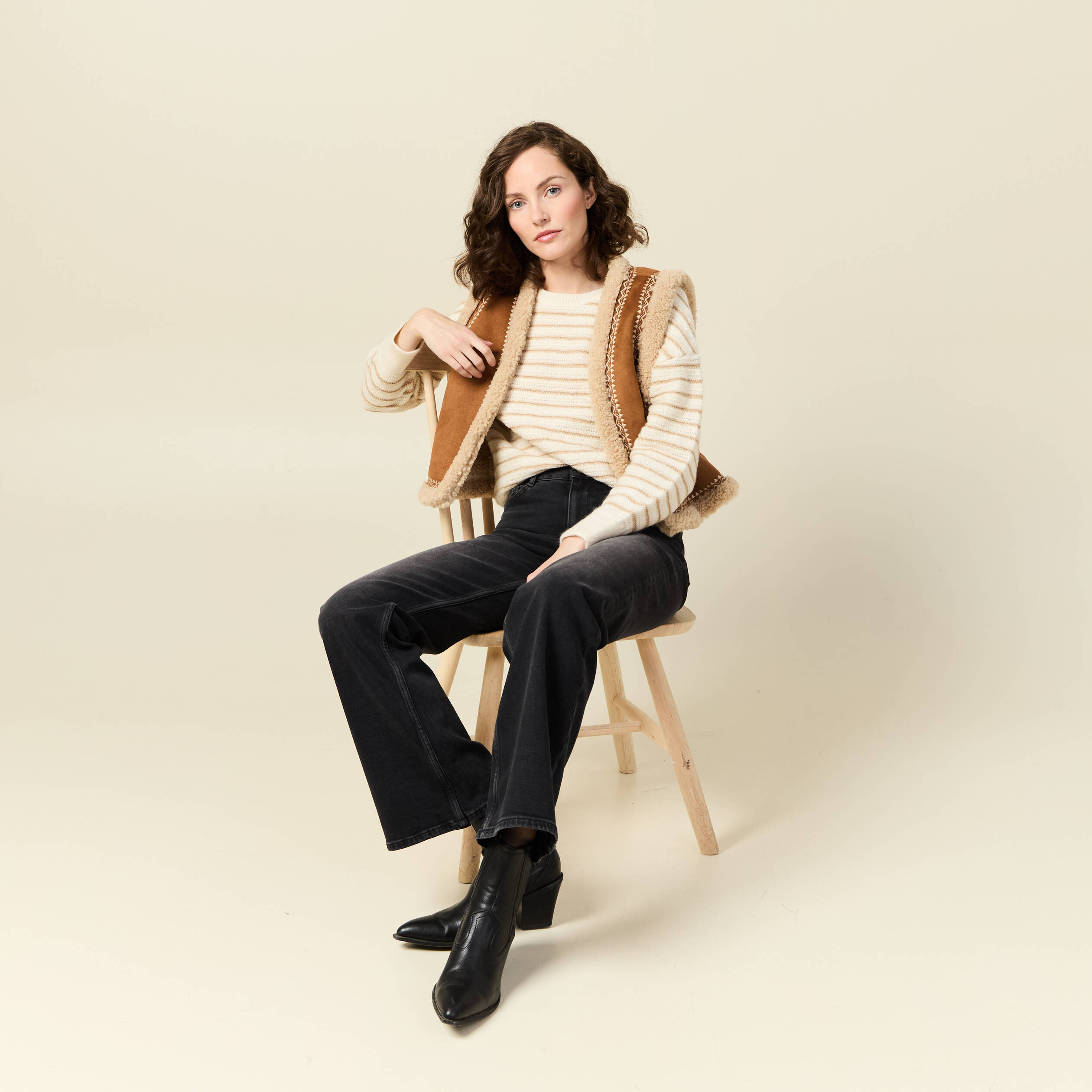 pull manches longues ecru femme Pull manches longues ecru femme