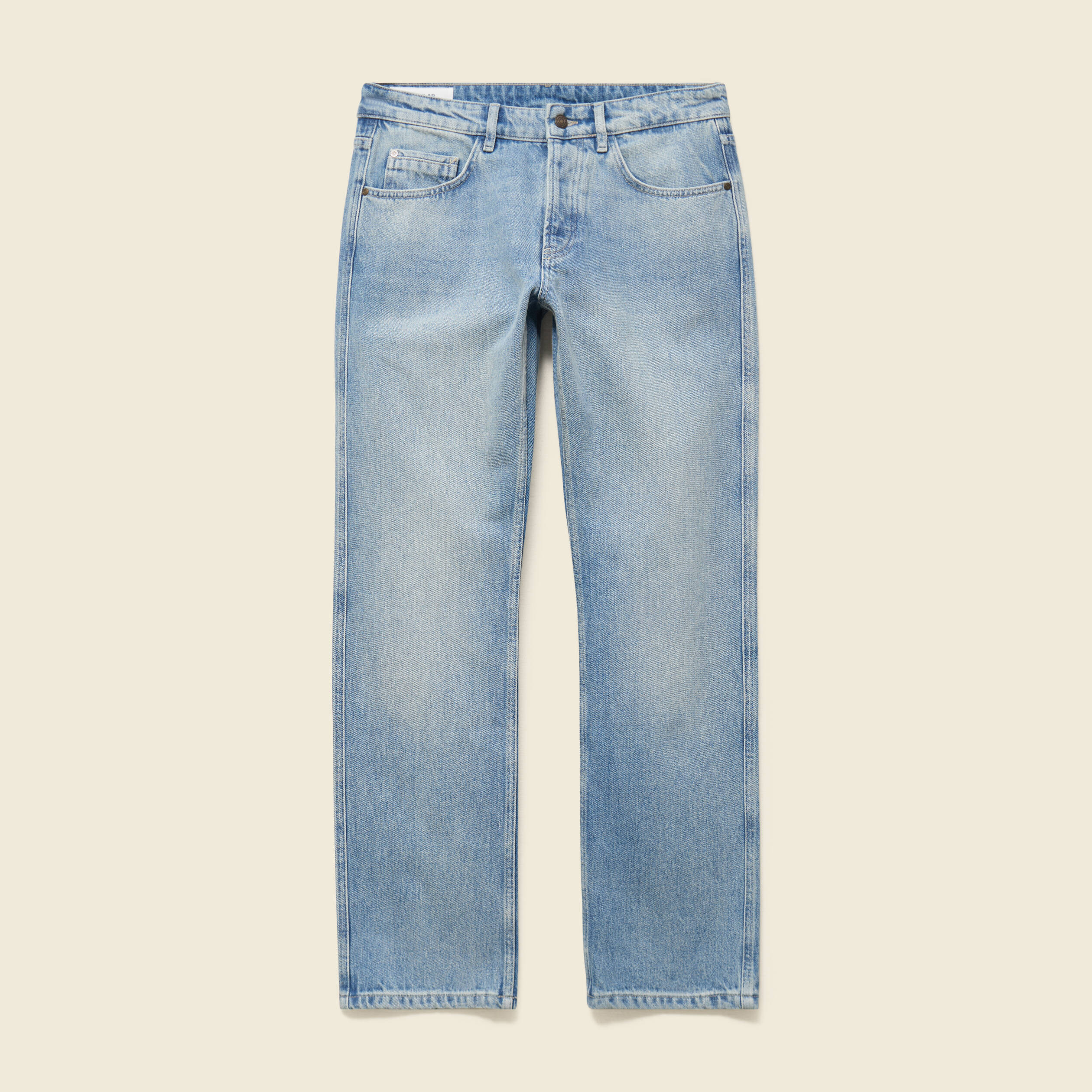 Jeans regular longueur 32 en coton bleu homme