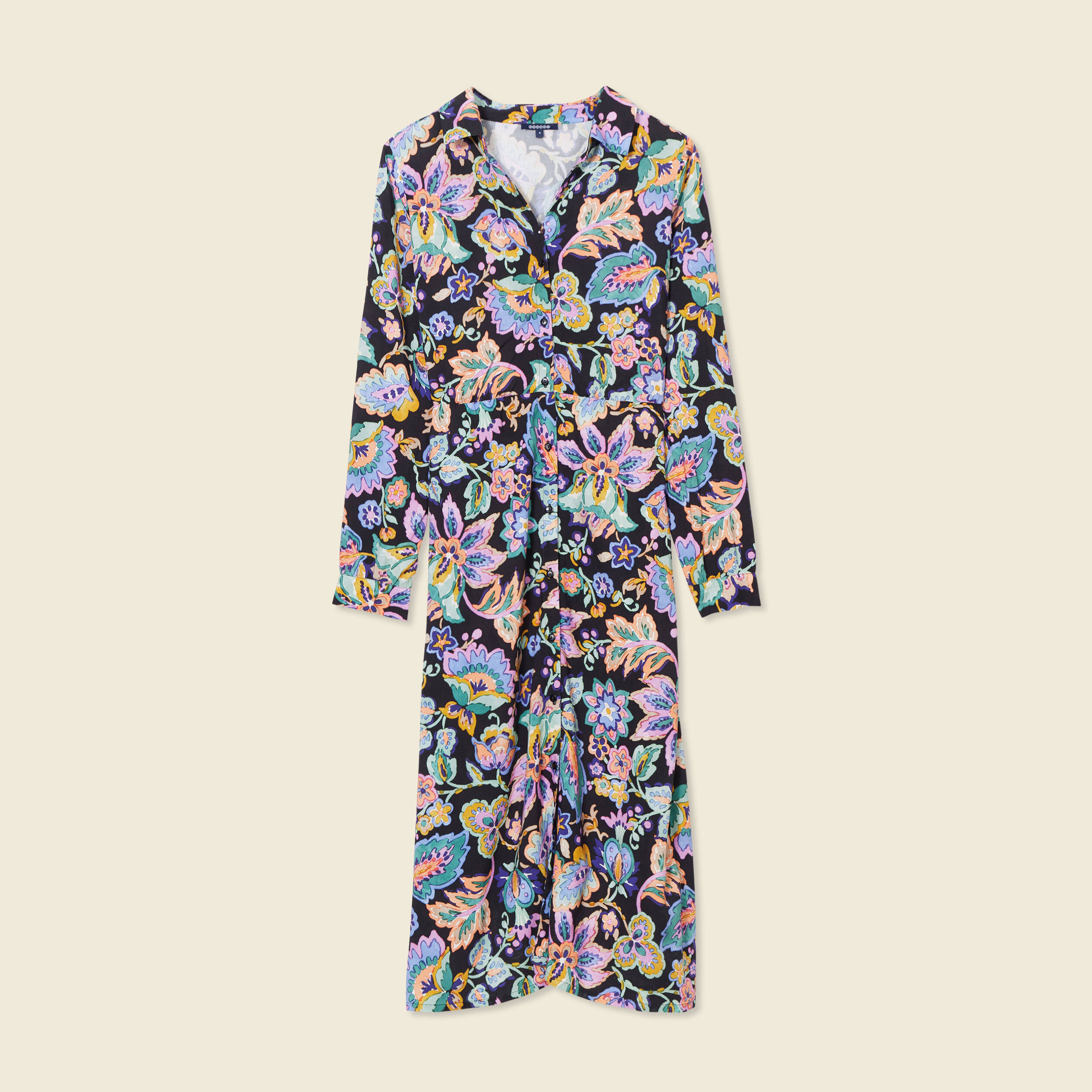 robe midi droite multicolore femme Robe midi droite multicolore femme