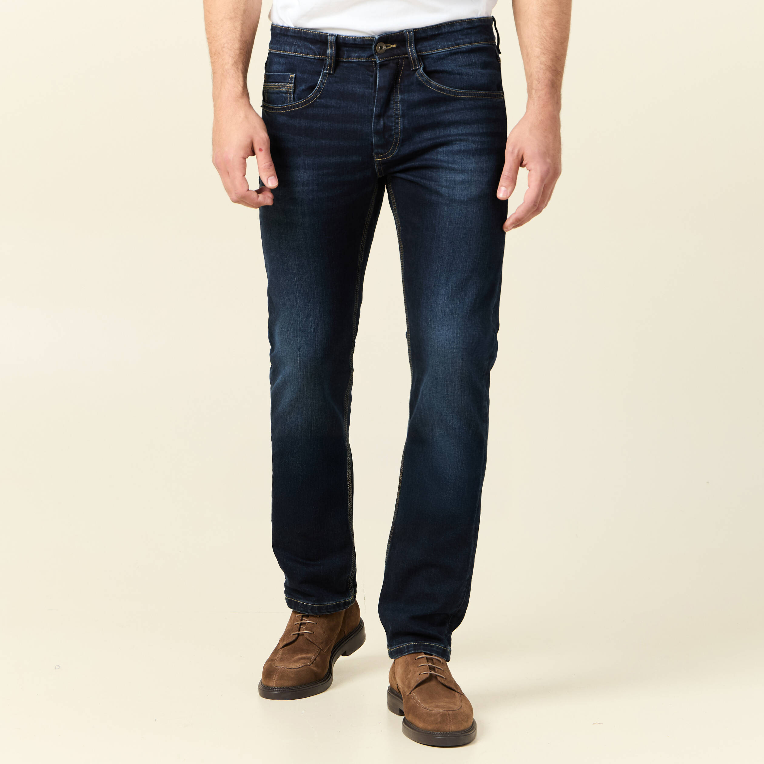 jeans eco responsable straight denim brut homme Jeans éco-responsable straight denim brut homme