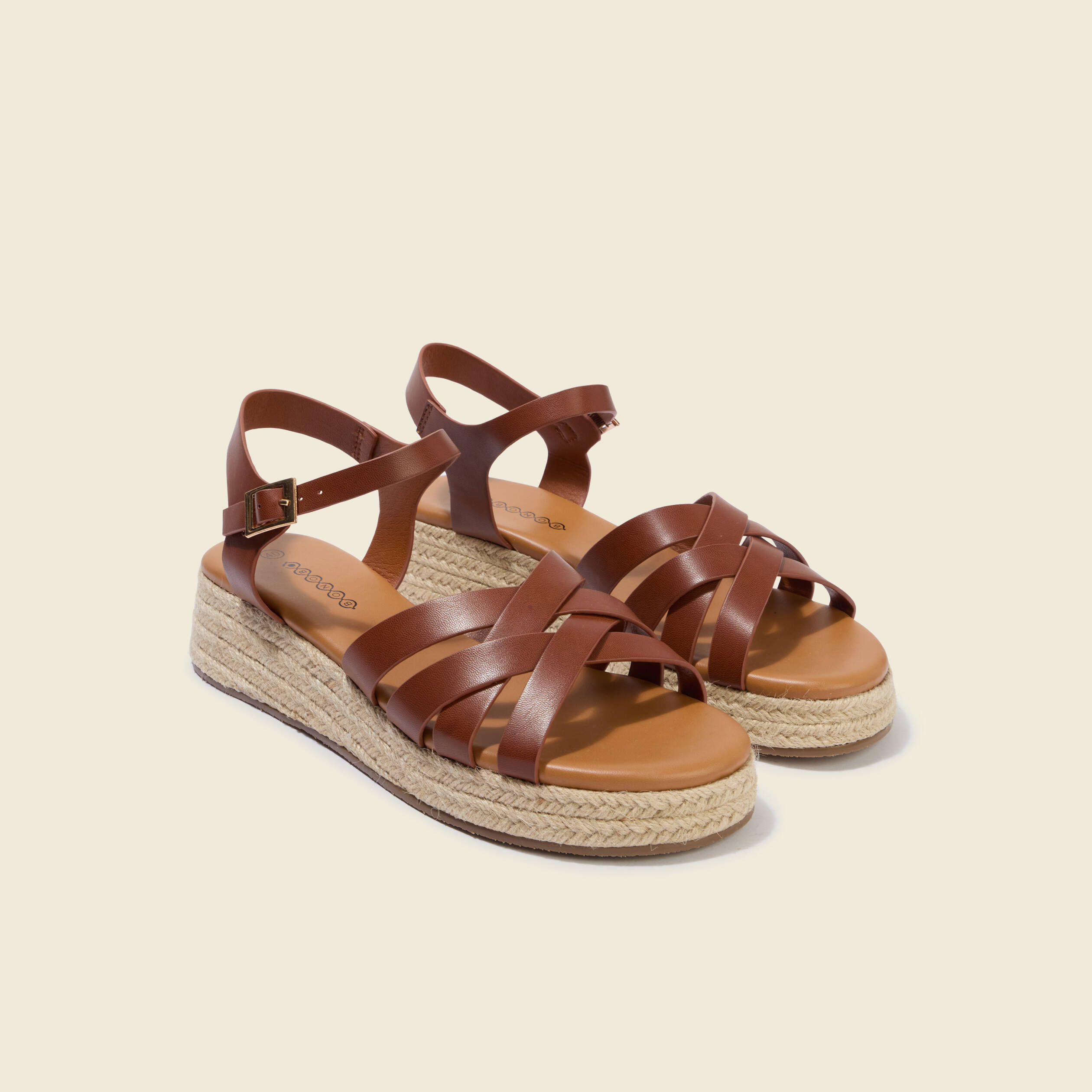 Sandales marron femme