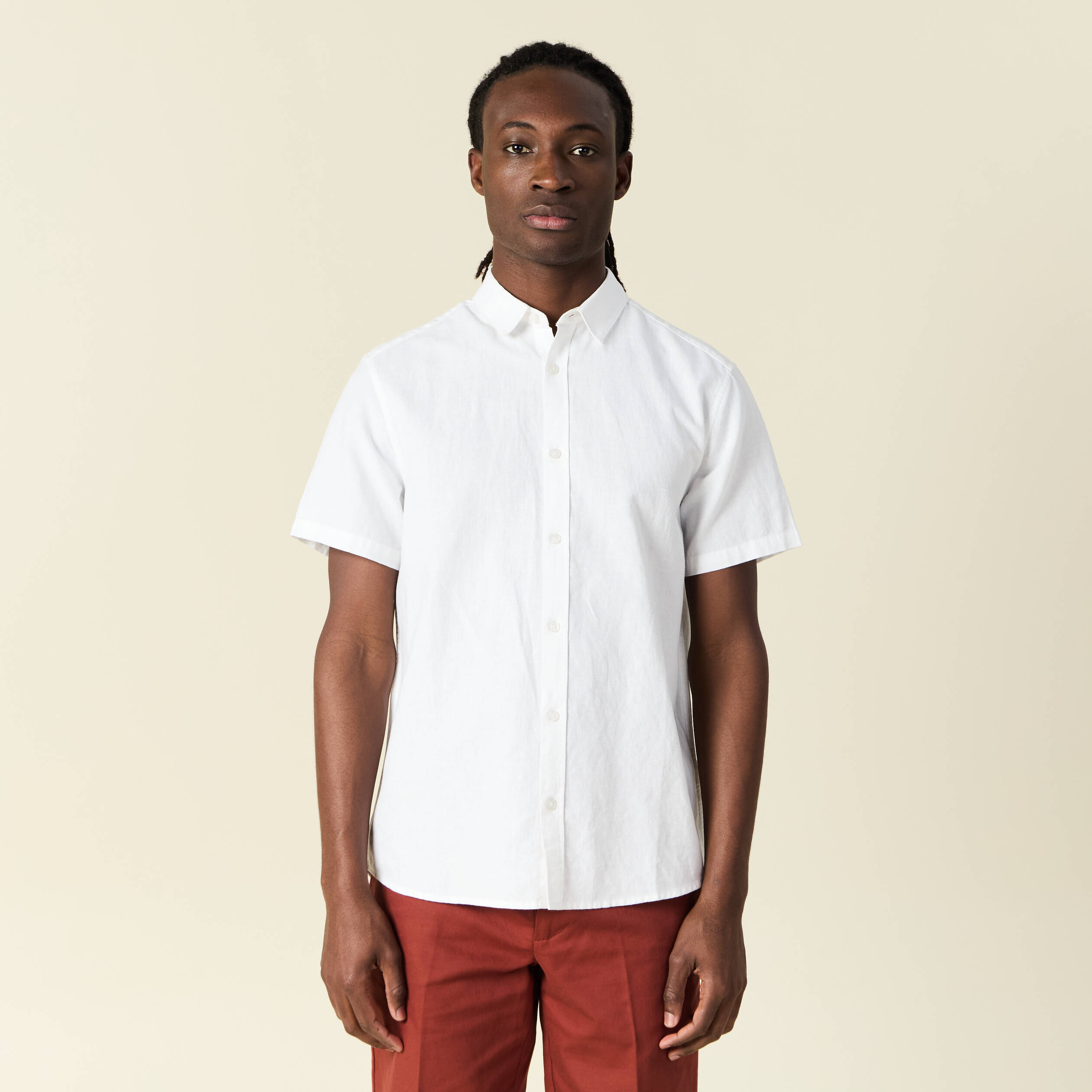 chemise manches courtes blanc homme Chemise manches courtes blanc homme